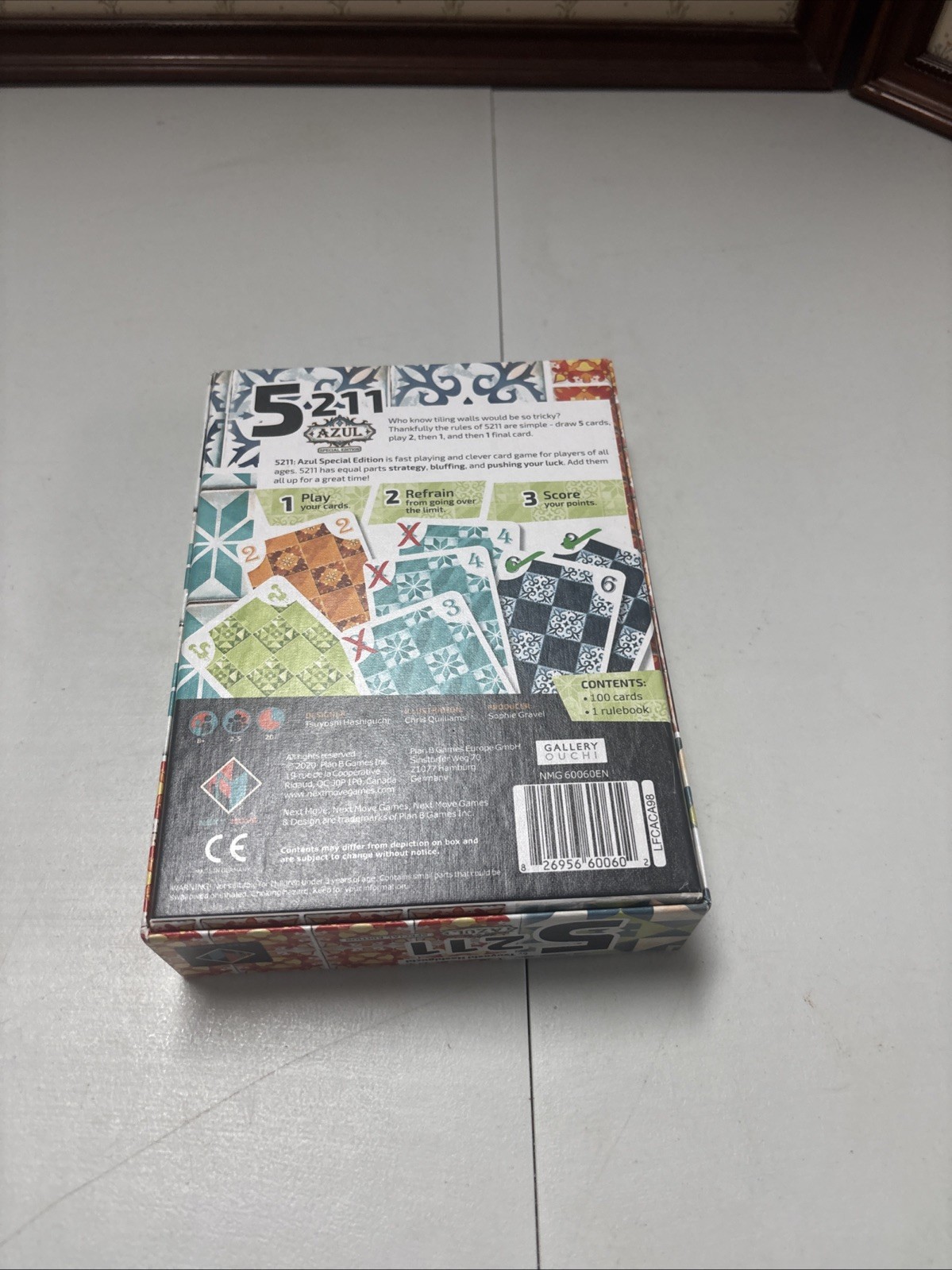 Next Move Games – 5211: AZUL SPECIAL EDITION – Card Game by Tsuyoshi Hashiguchi