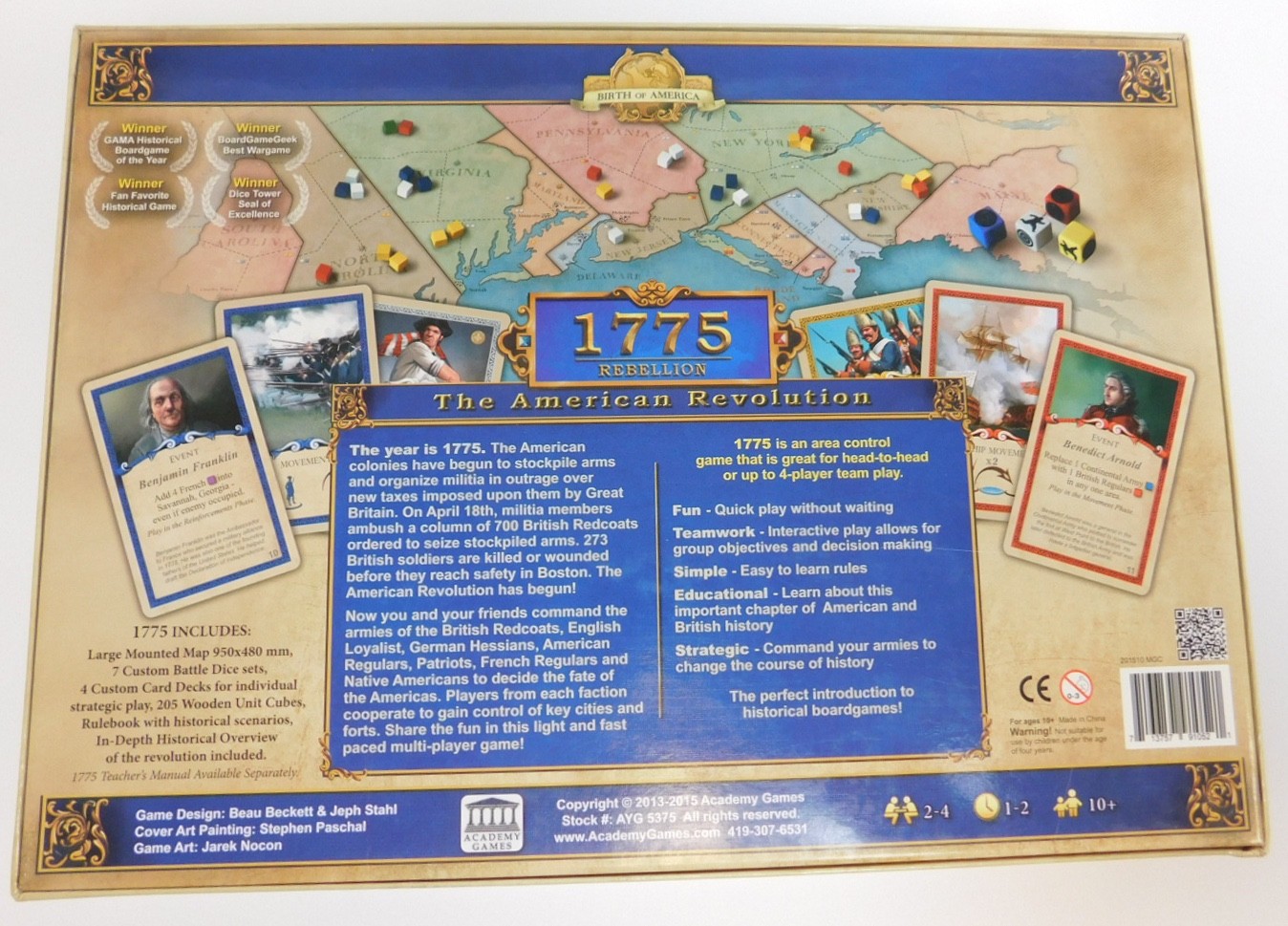 1775 Rebellion The American Revolution Birth of America by Academy Games