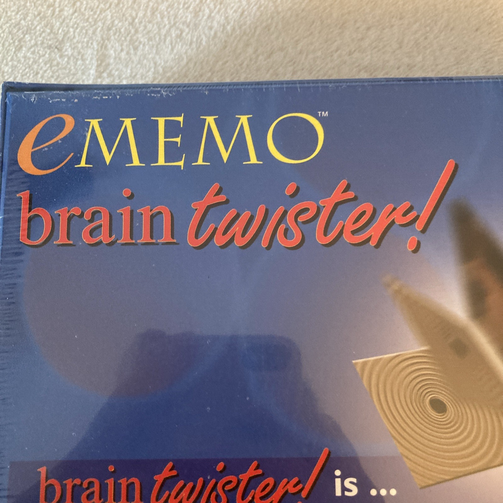 eMEMO Brain Twister Double Sided Photographic Tile Matching Game 2004 New Sealed
