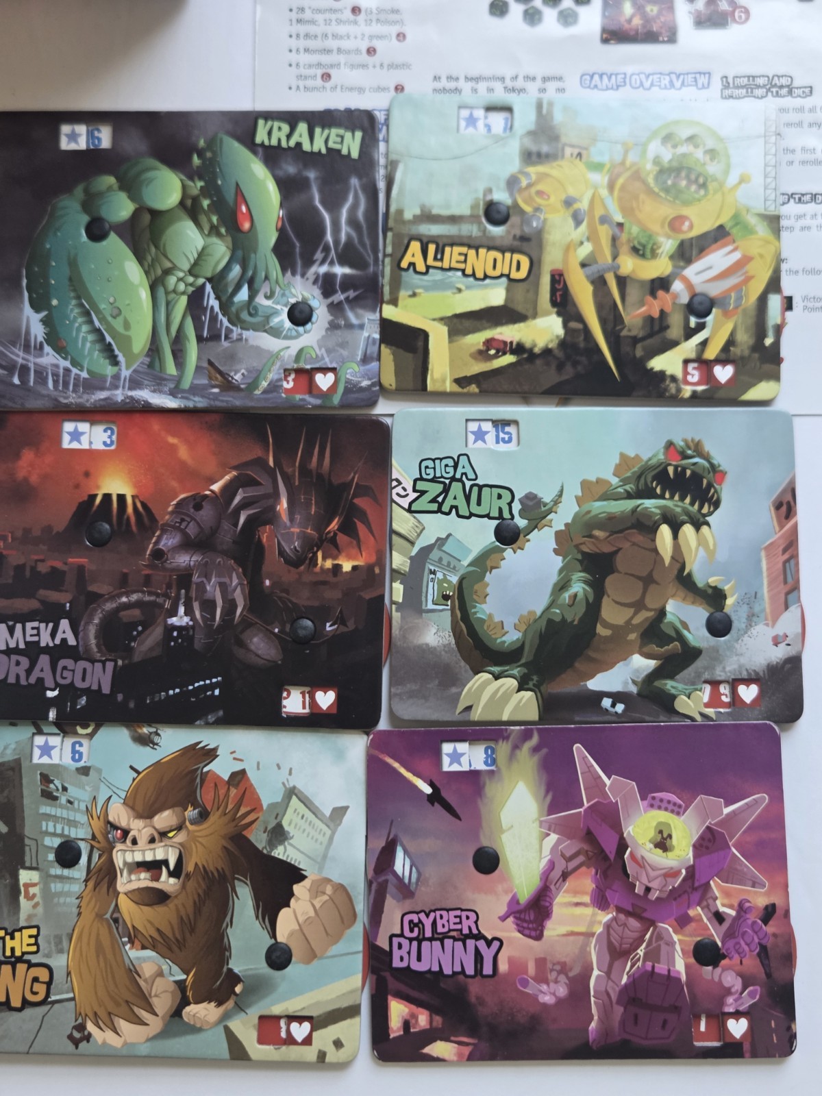 King of Tokyo Edition Board Game by Iello Complete
