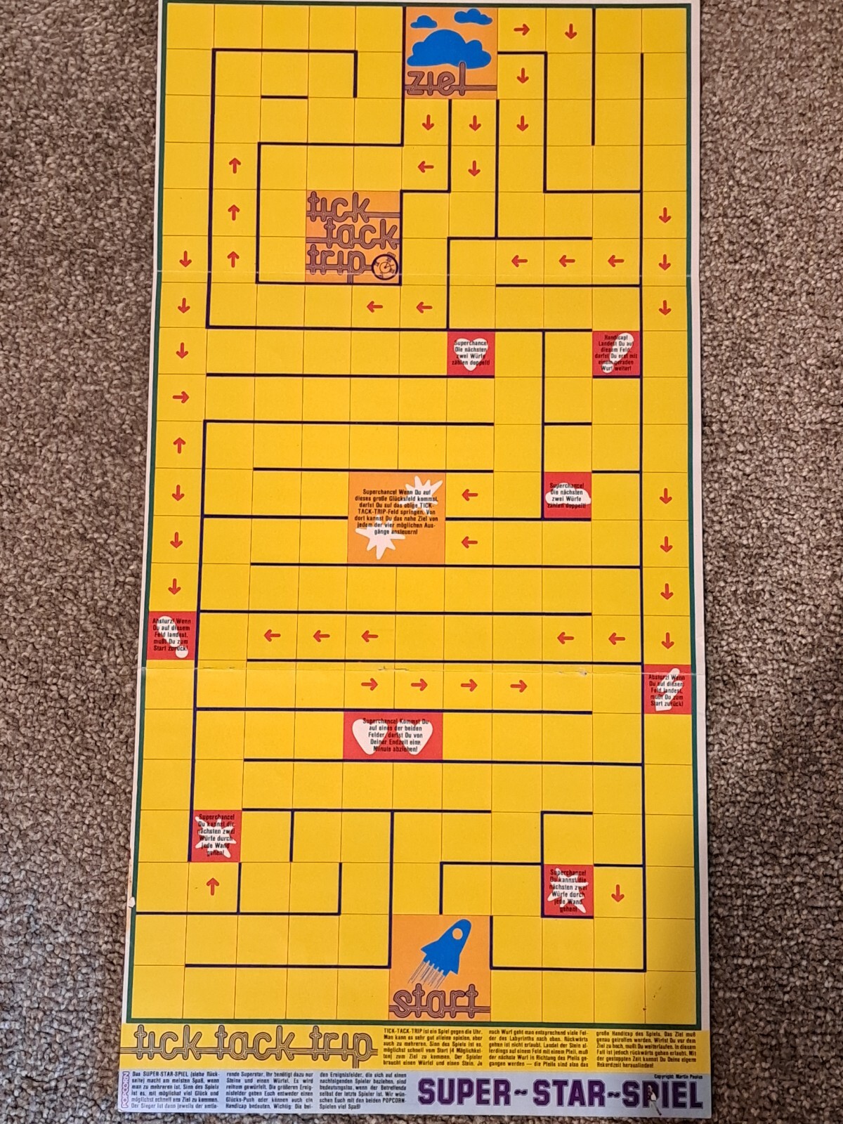 POPCORN Super Star Spiel 2 In 1 Würfelspiel Alt Rar NEU !