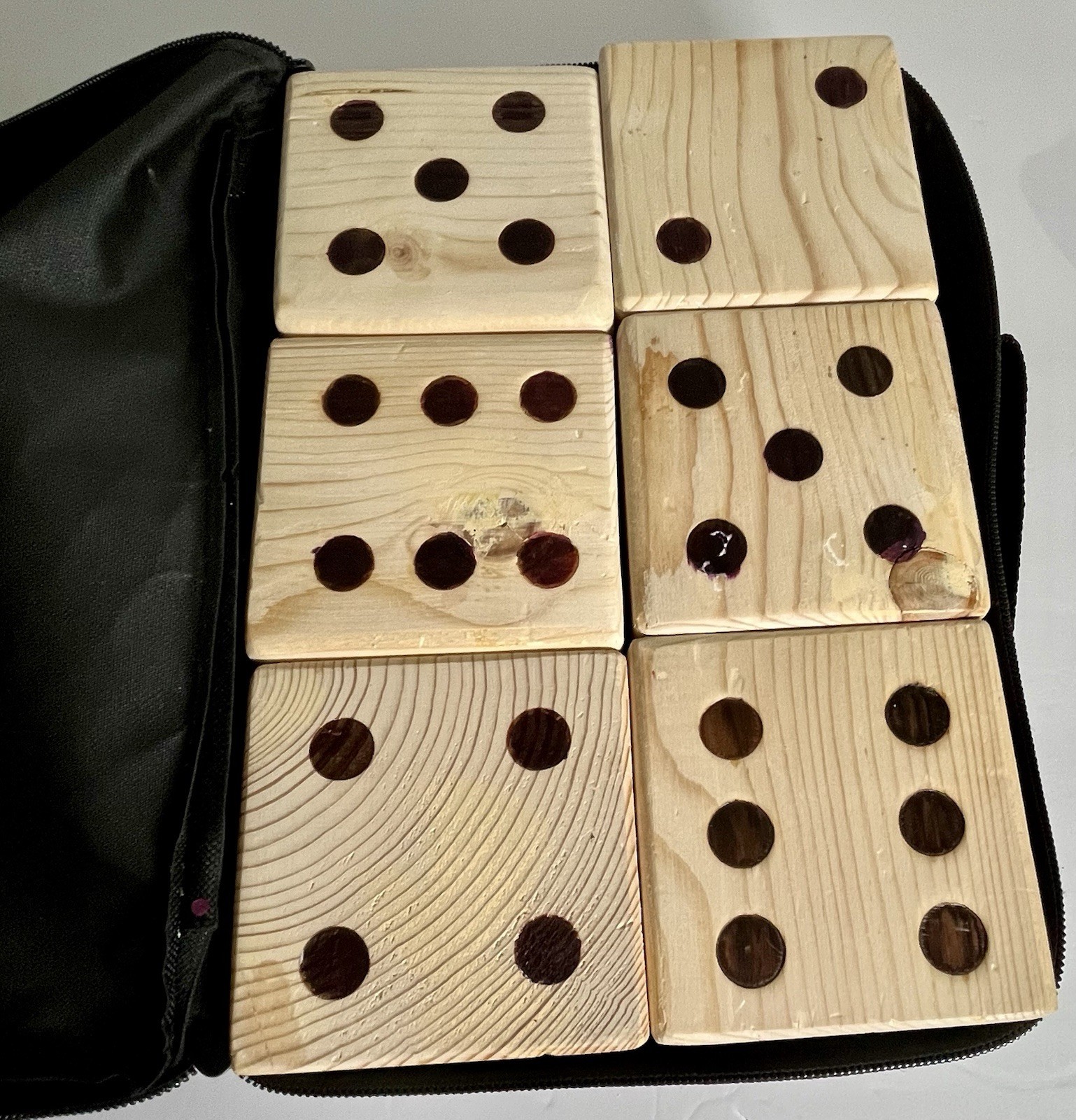 Hey! Play Giant Wooden Yard Dice Brand New w/ Bag