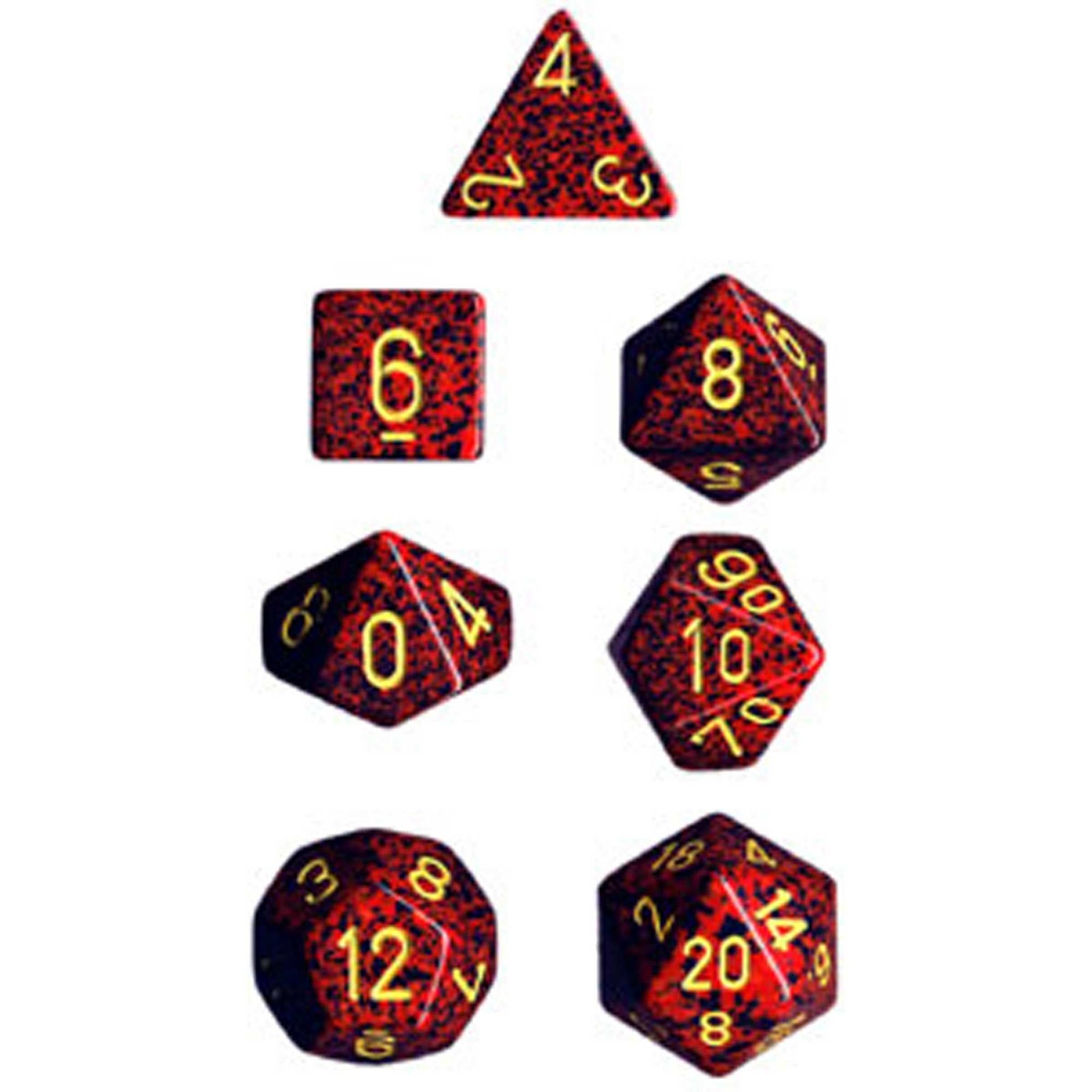 Polyhedral Dice: Speckled – Mercury (7)