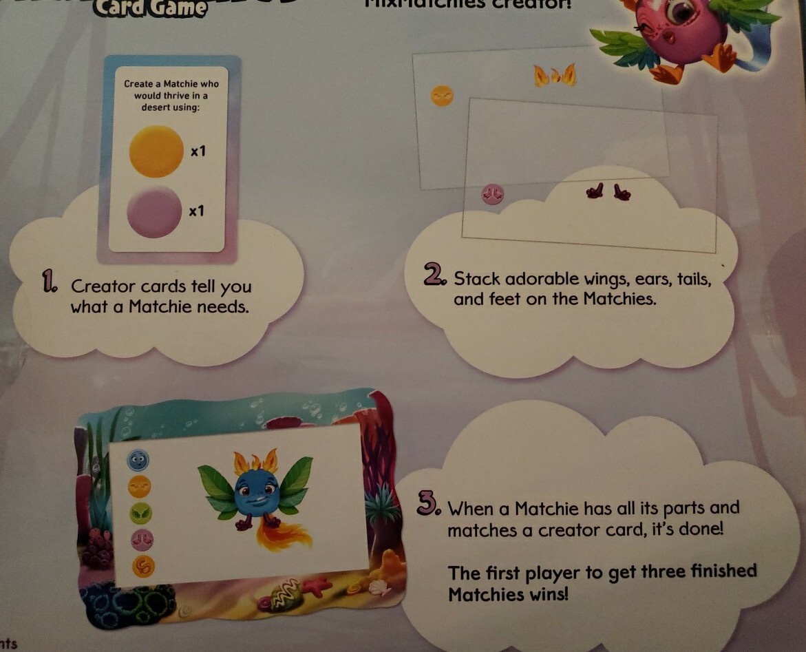 Hasbro Gaming MixMatchies Card Game Ages 8+