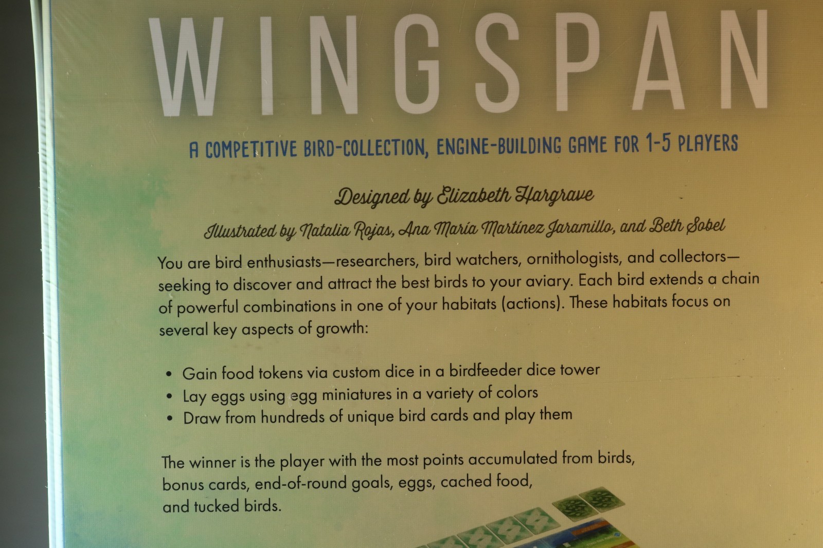 Wingspan Stonemaier Games Board Game CIB Complete New Sealed NIS Mint Box
