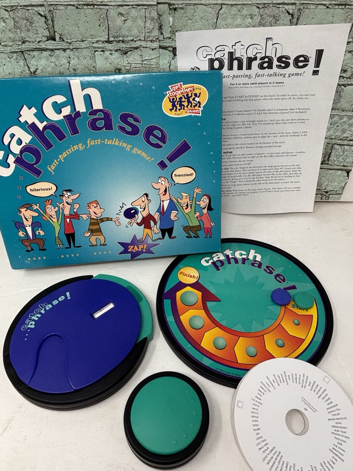 Vtg Catch Phrase Party Game 1994 Original Edition 100% complete Buzzer Works VGC
