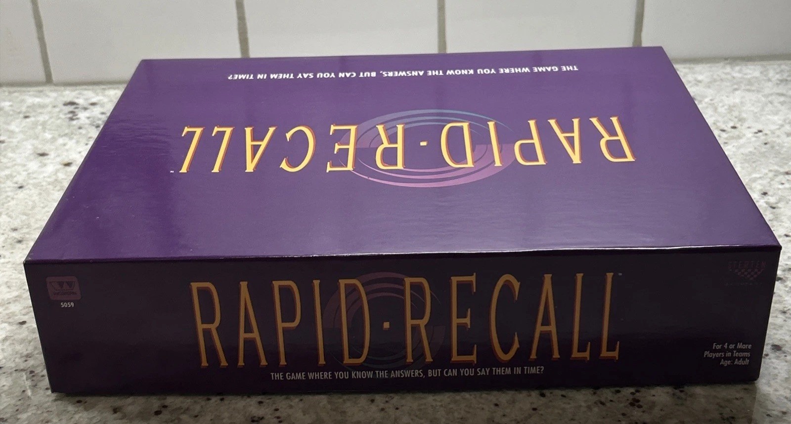 RAPID RECALL Board Game 1993 VINTAGE 100% COMPLETE 4+ Players
