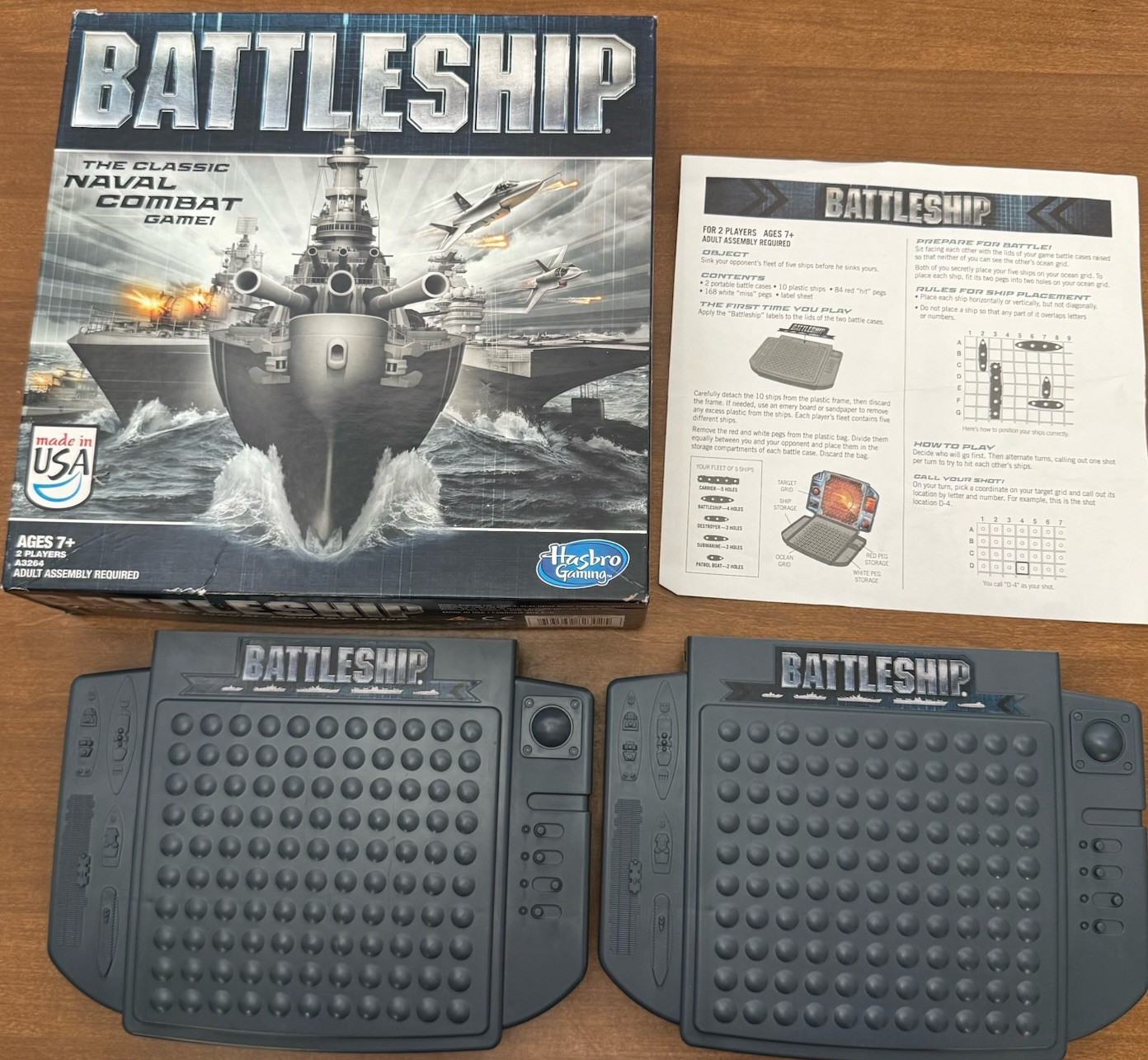 BATTLESHIP – The Classic Naval Combat Game! By Hasbro Gaming HUNT•HIT•SINK•WIN!