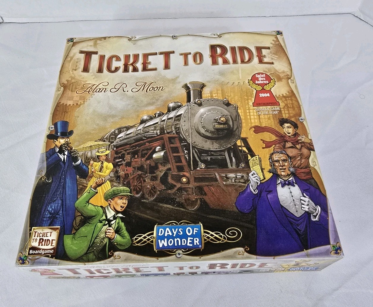 ​Ticket To Ride Board Game Days of Wonder Alan R. Moon Train Adventure COMPLETE