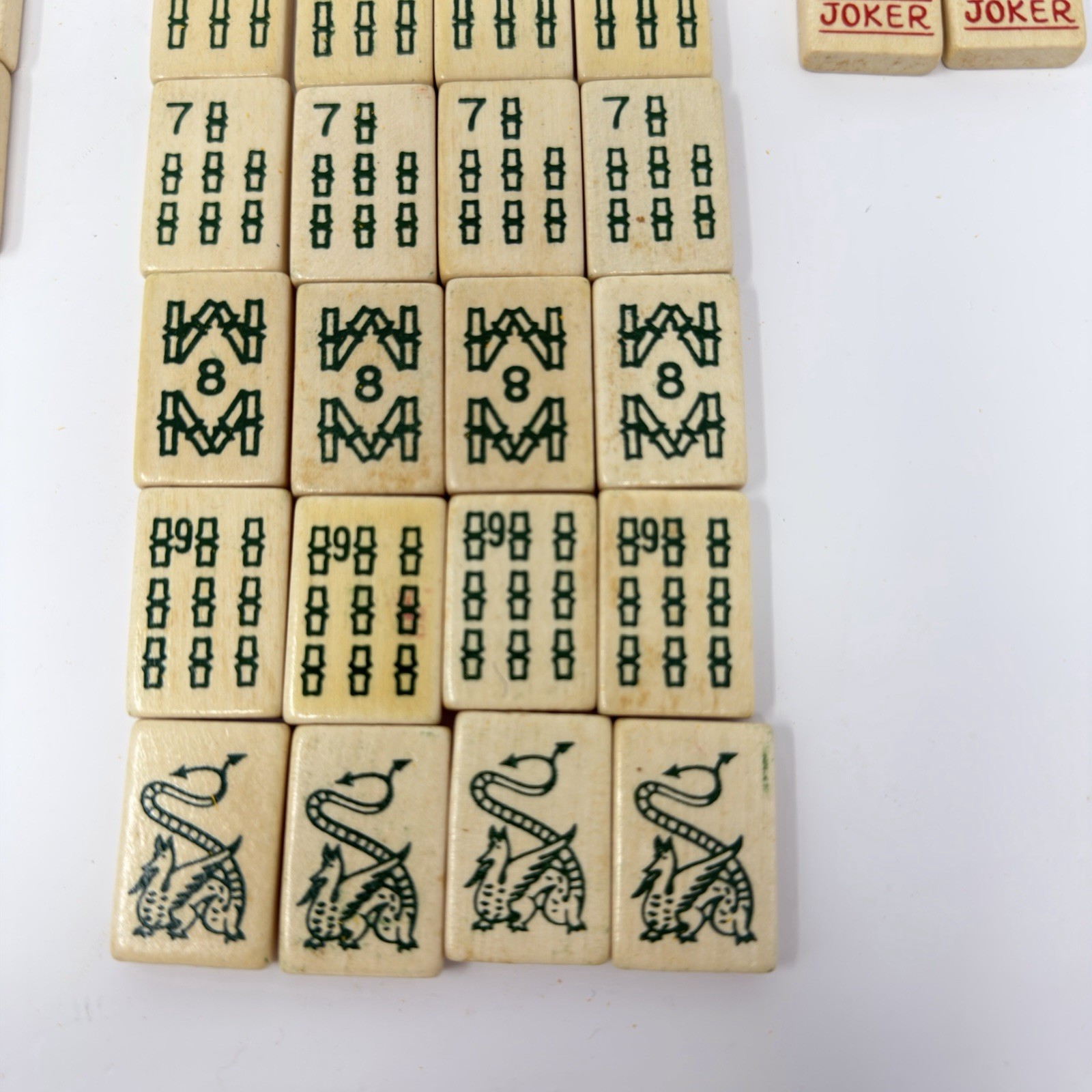 Vintage The Royal Traveler Embossed Hardwood Mah Jongg Set #470 160 Tiles