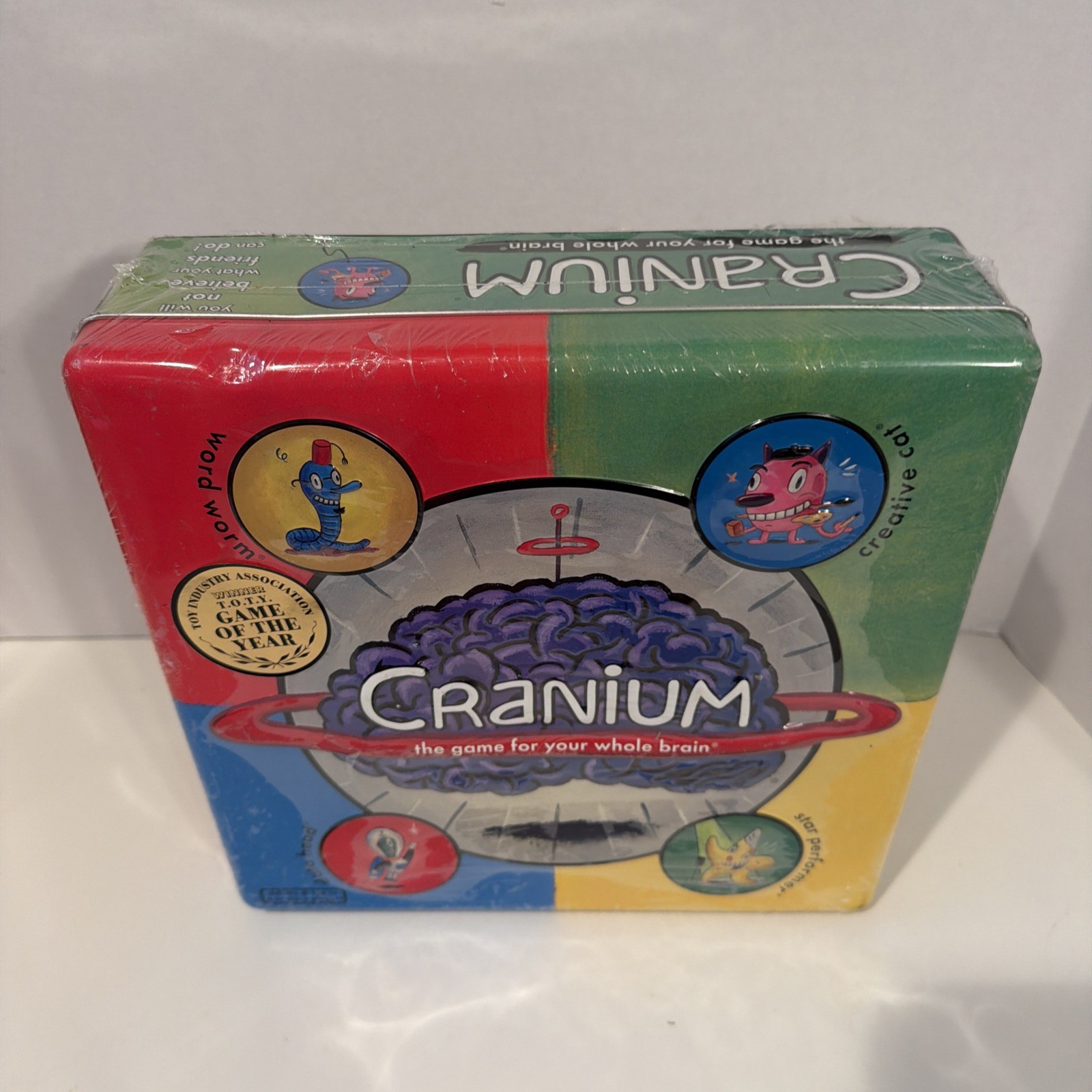 Cranium Board Game Tin Case Limited Edition Metal Box SEALED 2002 New