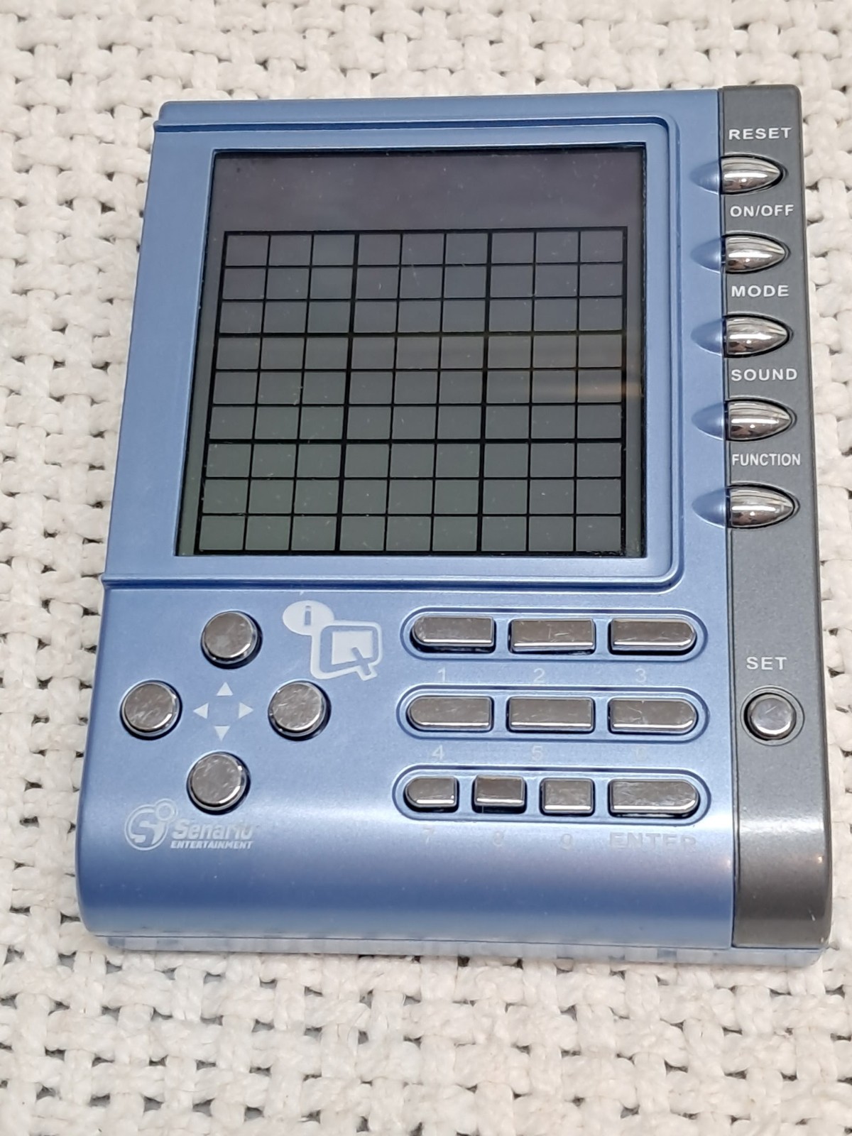 Blue Colored Sudoku Handheld Game Senario Entertainment Backlit NEW batteries
