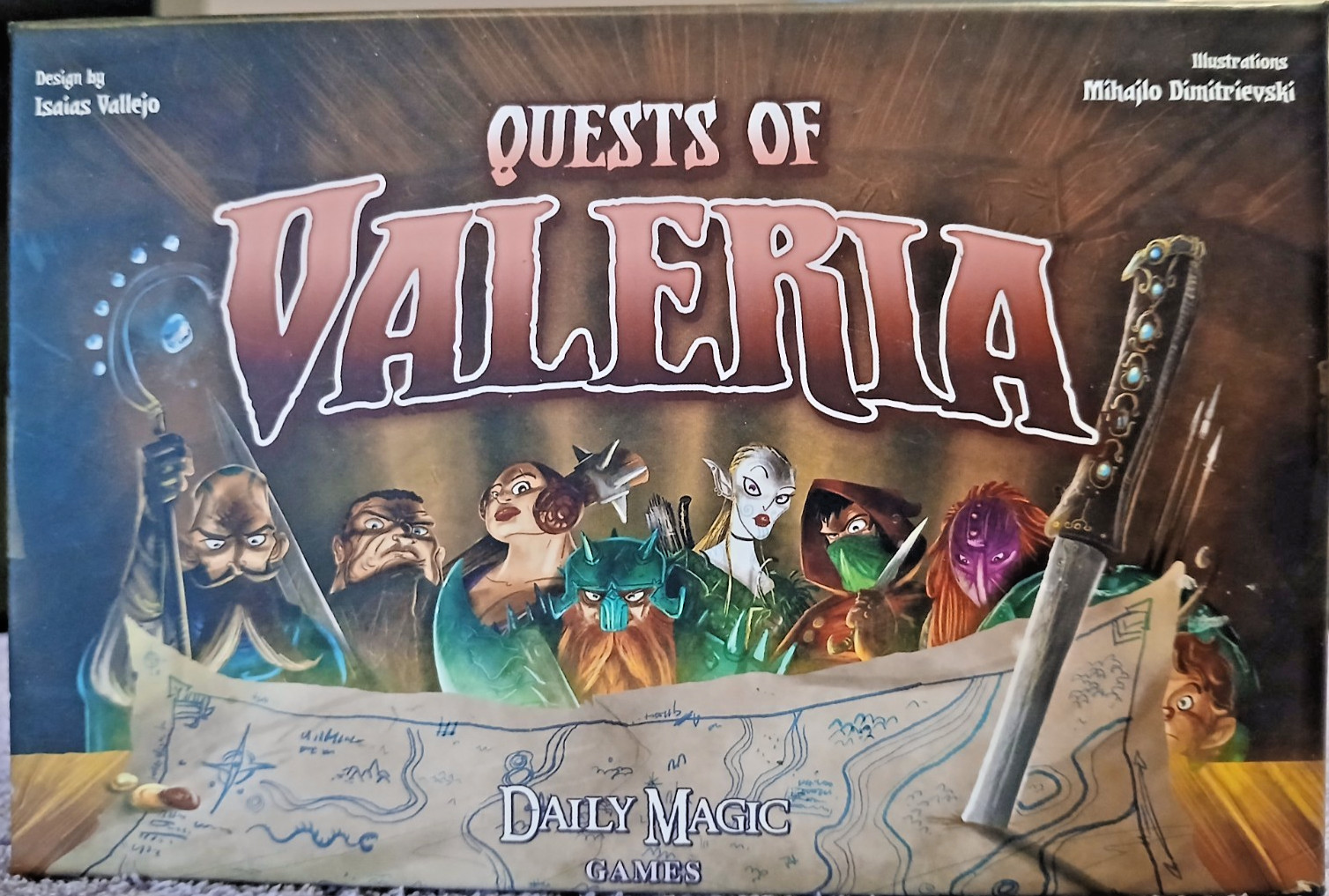 Quests of Valeria Card Game Kickstarter Edition New