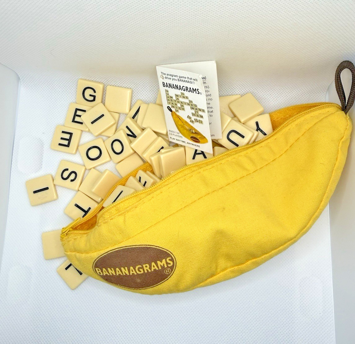 Vintage 2014 Bananagrams Game Complete w/ Instructions & Original Tag