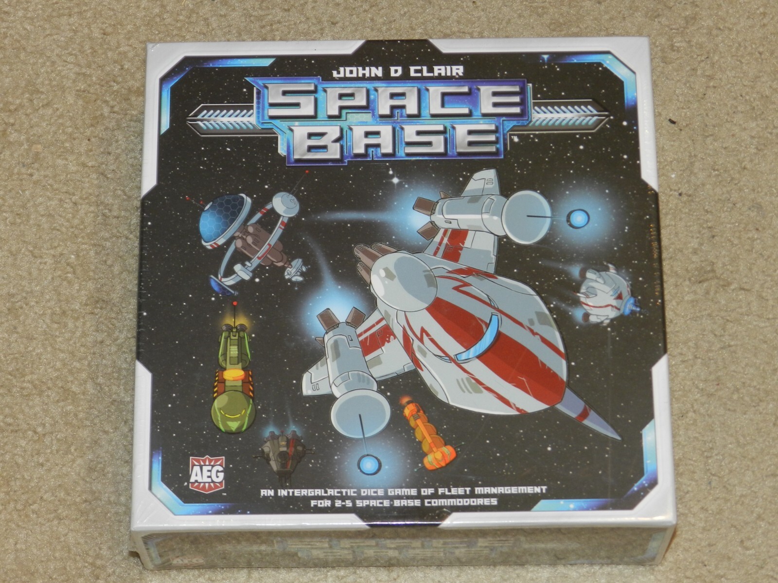 Space Base Dice Board Game by AEG Intergalatic Fleet & John D Clair NEW SEALED