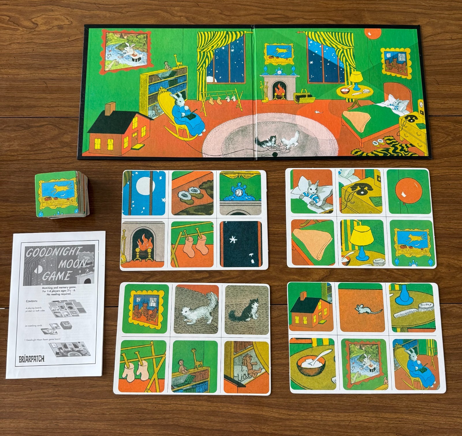 Goodnight Moon Game Briarpatch Matching Memory Board Game COMPLETE – Preschool