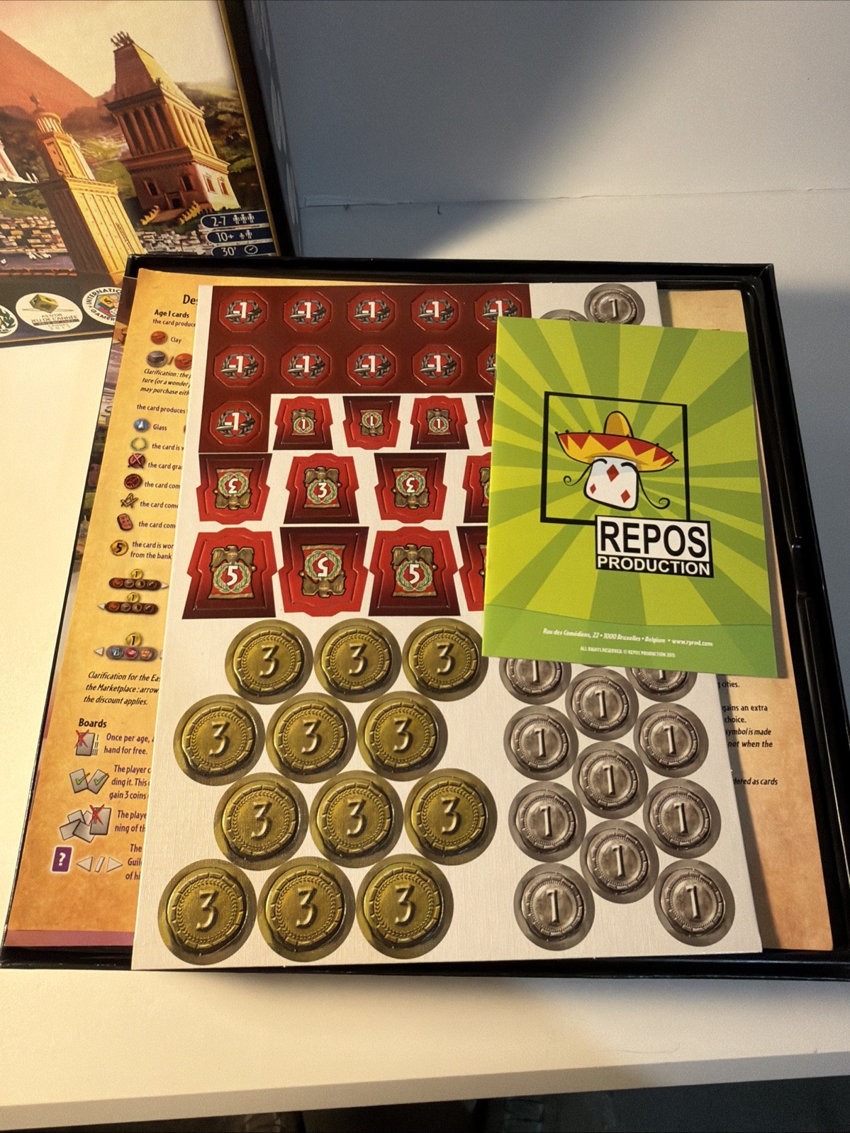 Asmodee Editions Seven 7 Wonders Board Game New Open Box