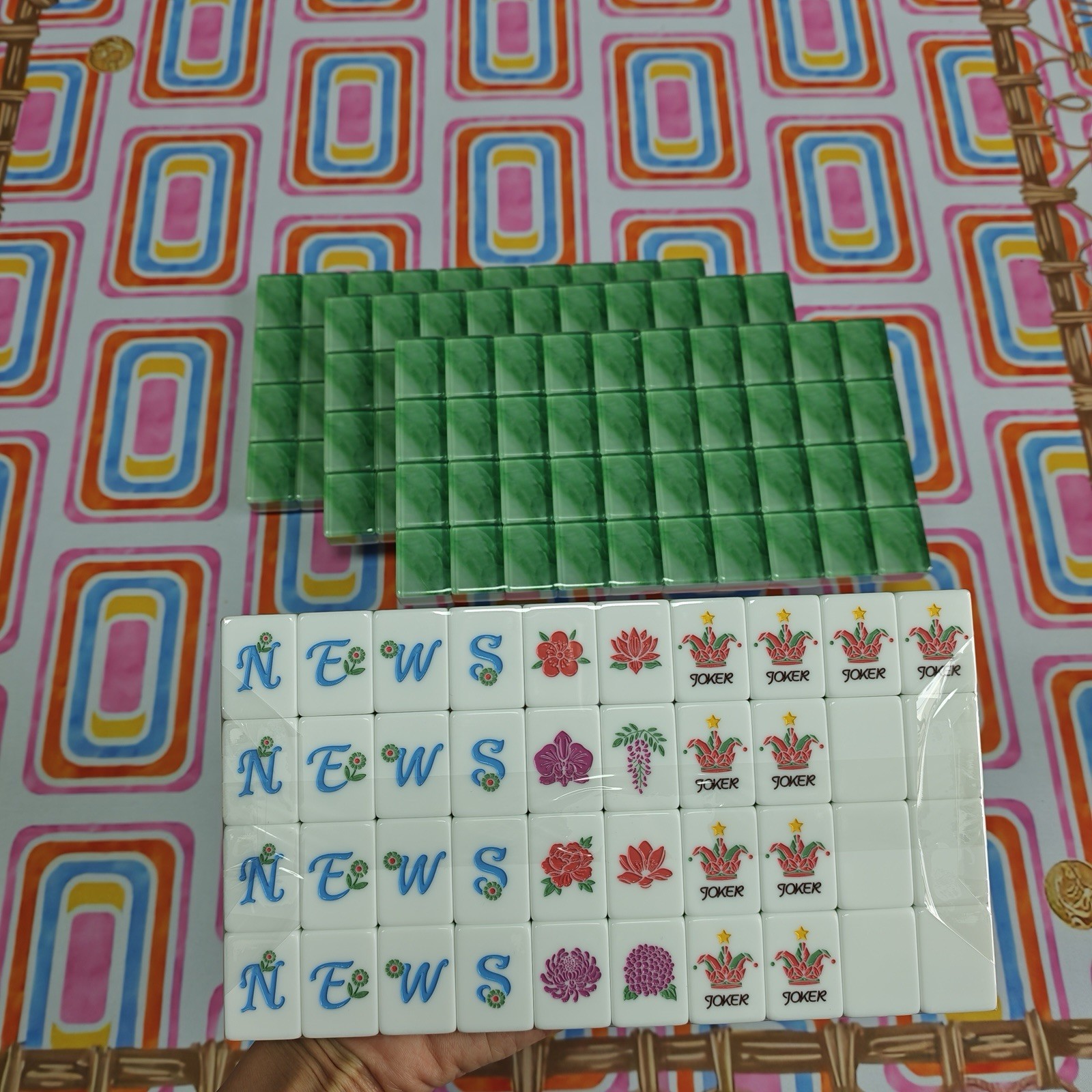 Emerald Wave Garden Mahjong Set Of Tiles American Mahjong Beautiful Oh My Line