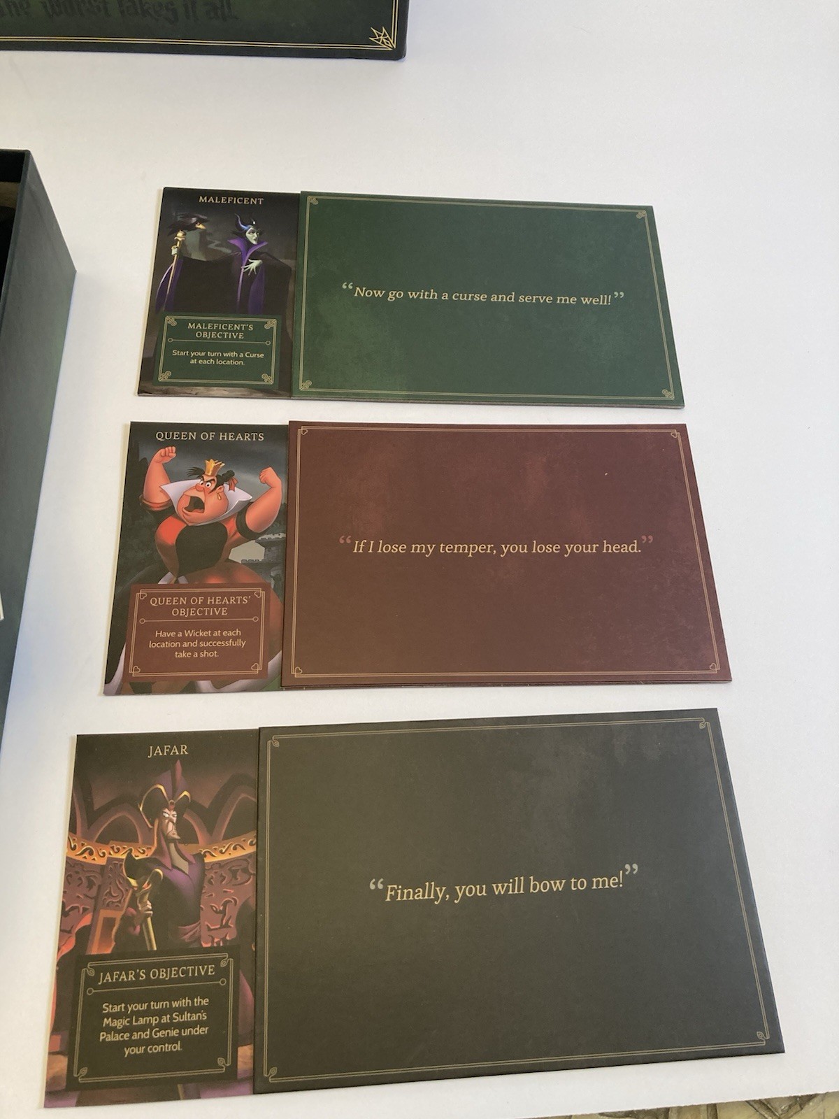 Disney Villainous The Worst Takes it All & Wicked to the Core LOT COMPLETE