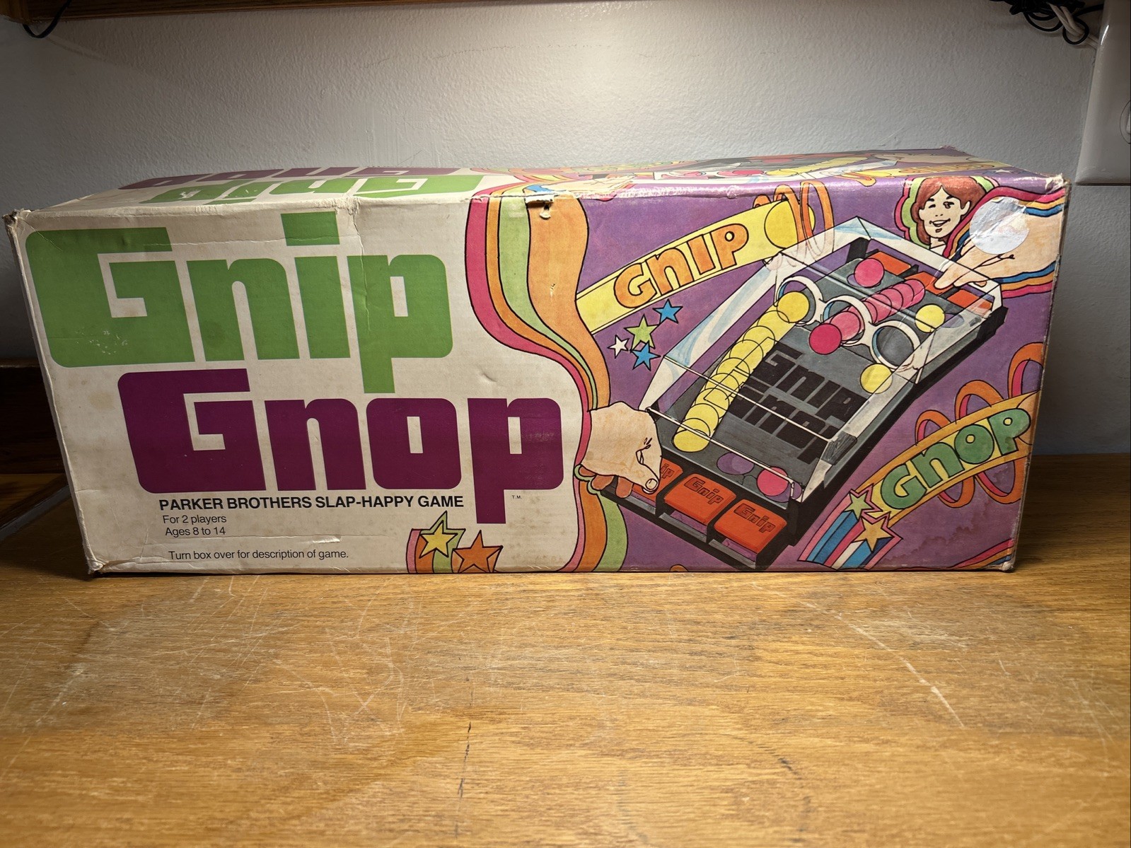 VINTAGE PARKER BROTHERS GNIP GNOP GAME 1971 – READ PLEASE