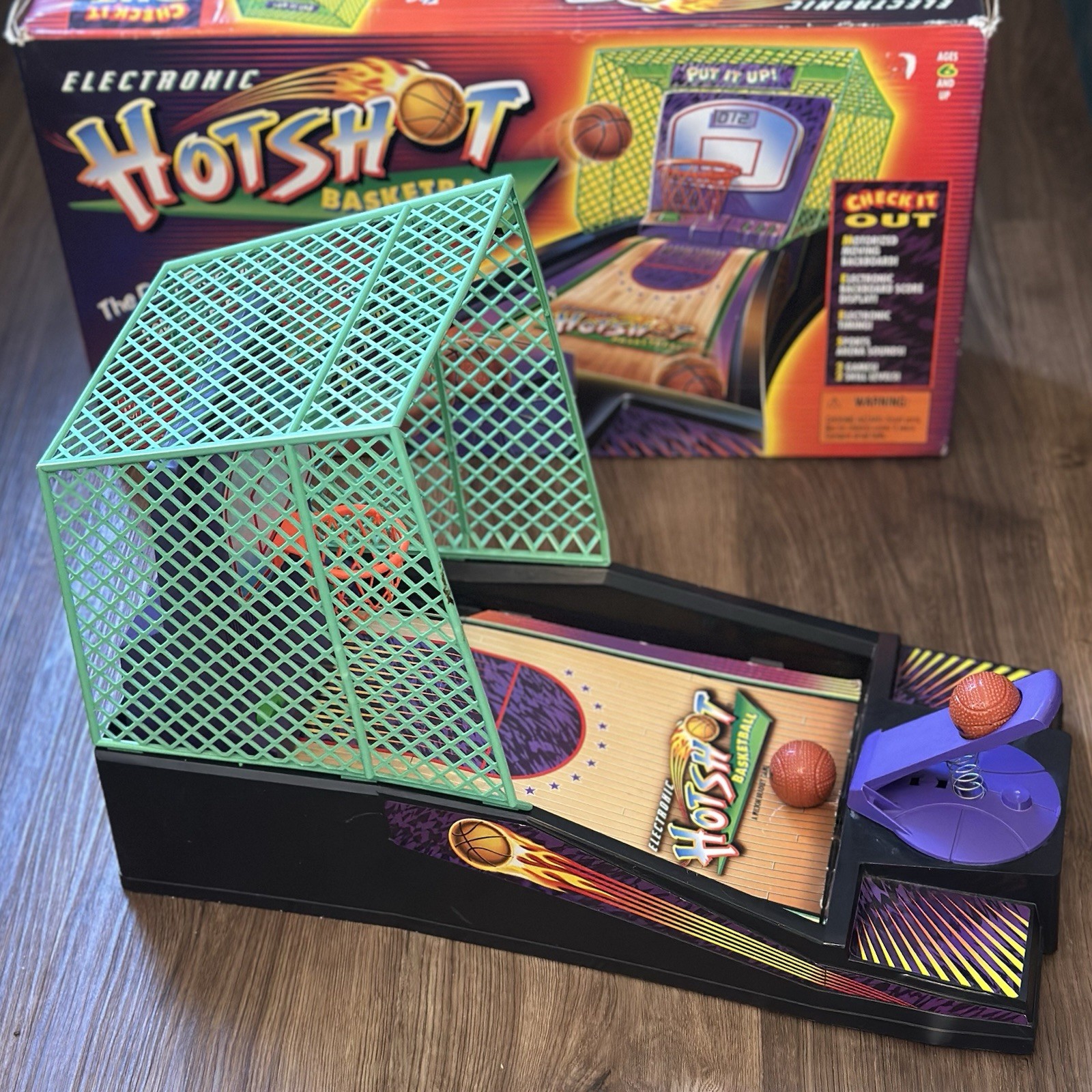 Vintage Milton Bradley Electronic Hotshot Basketball 1997 – Read Description