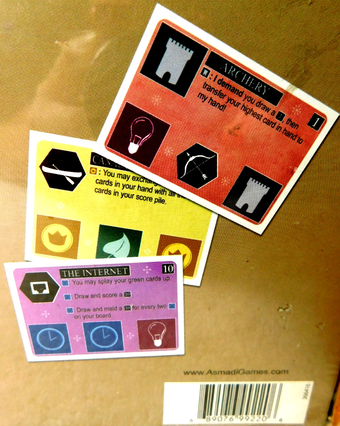 Asmadi Games~Designed By Carl Chudyk Art Be Cara Judd Innovation Card Game 2010
