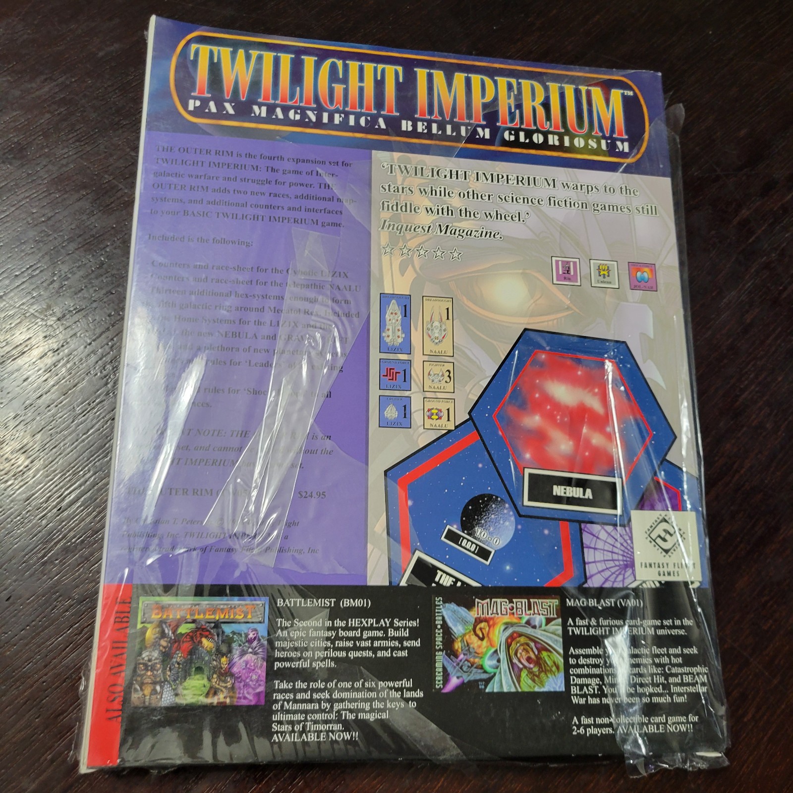 FFG Twilight Imperium 1st Edition: The Outer Rim Expansion – NIB New-Old-Stock