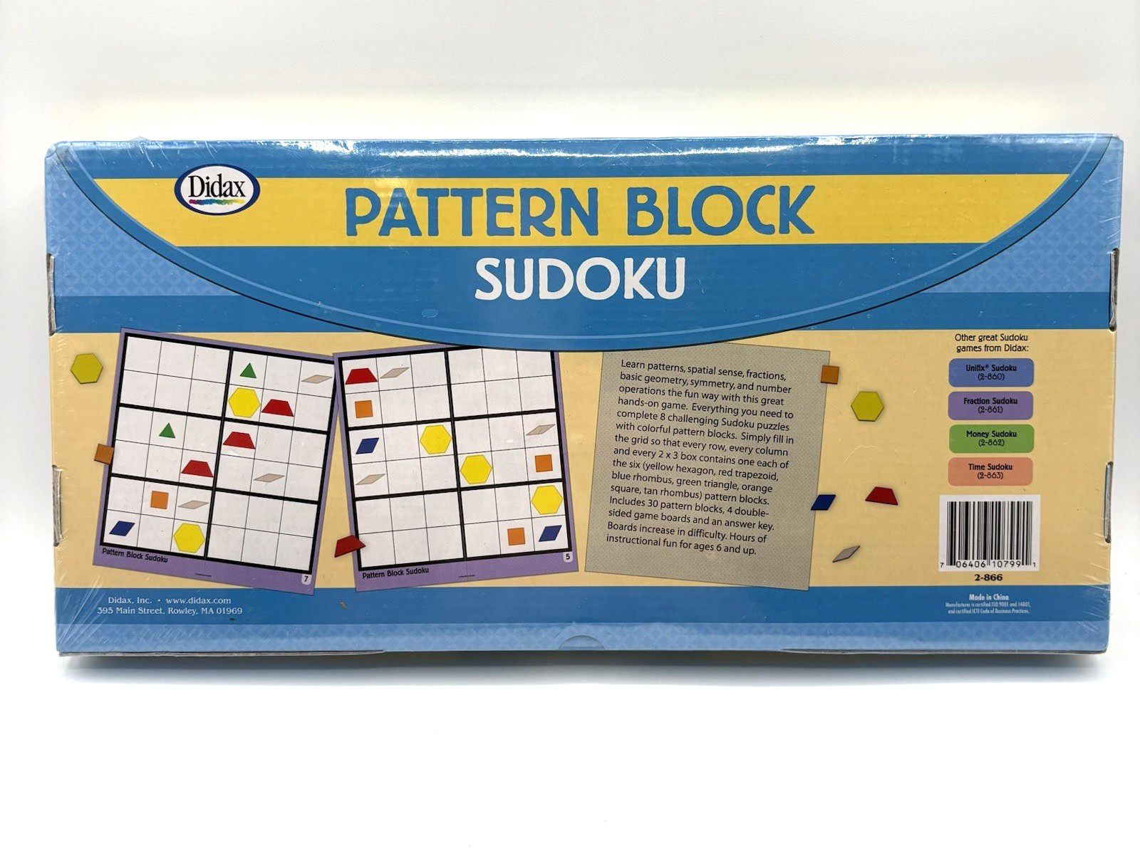 Sudoku Board Game Color Edition Ages 6 & Up Homeschool Geometry Symmetry NEW