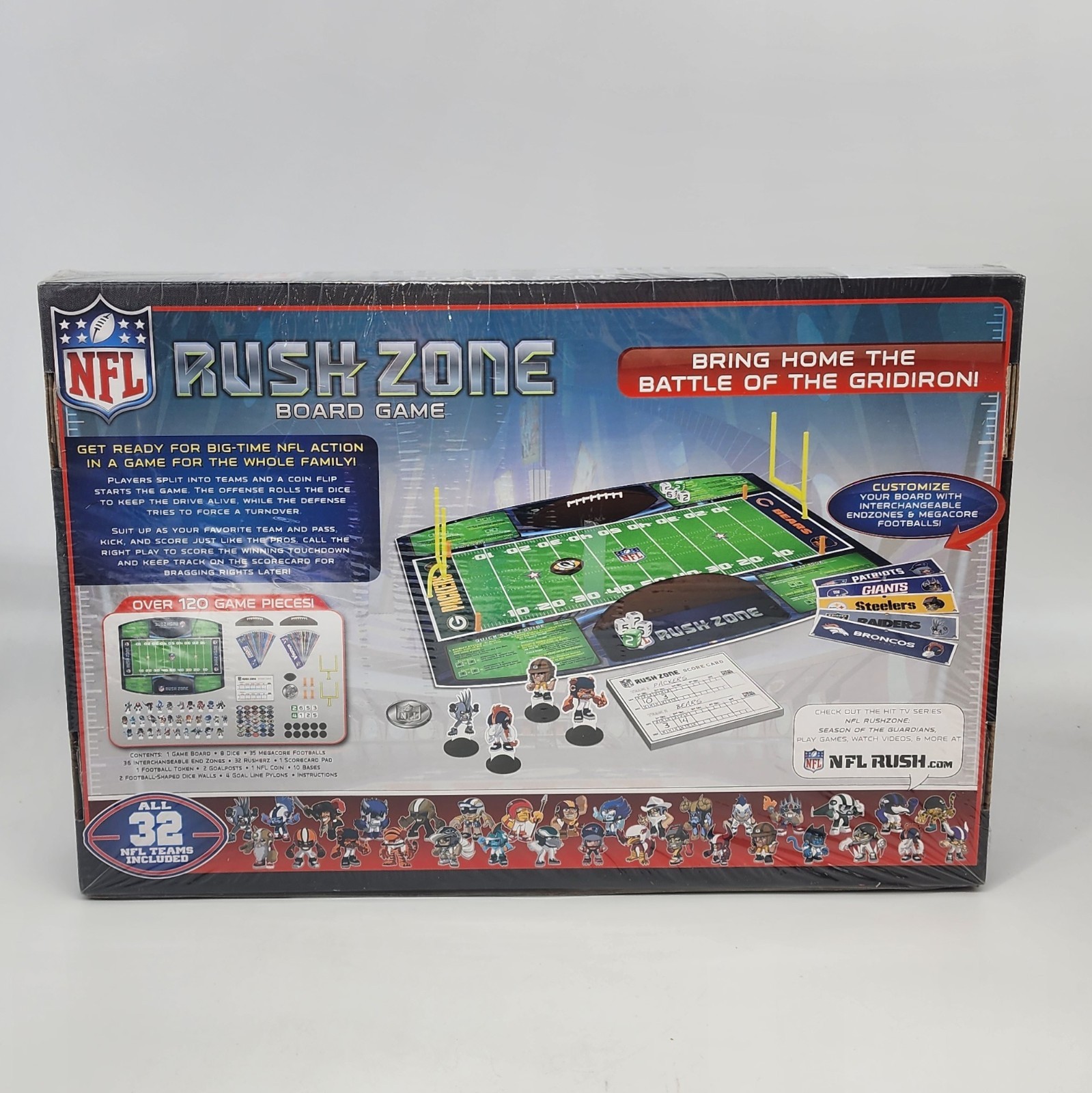 NFL Rush Zone Sports Board Game All 32 Football Teams Included – NEW SEALED!