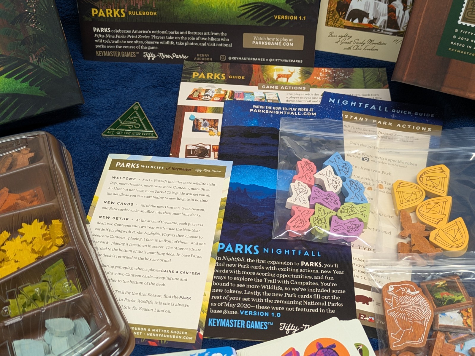 Parks Board Game 1st Ed. COMPLETE + All Expansions Rare Barnes & Noble Promo Box
