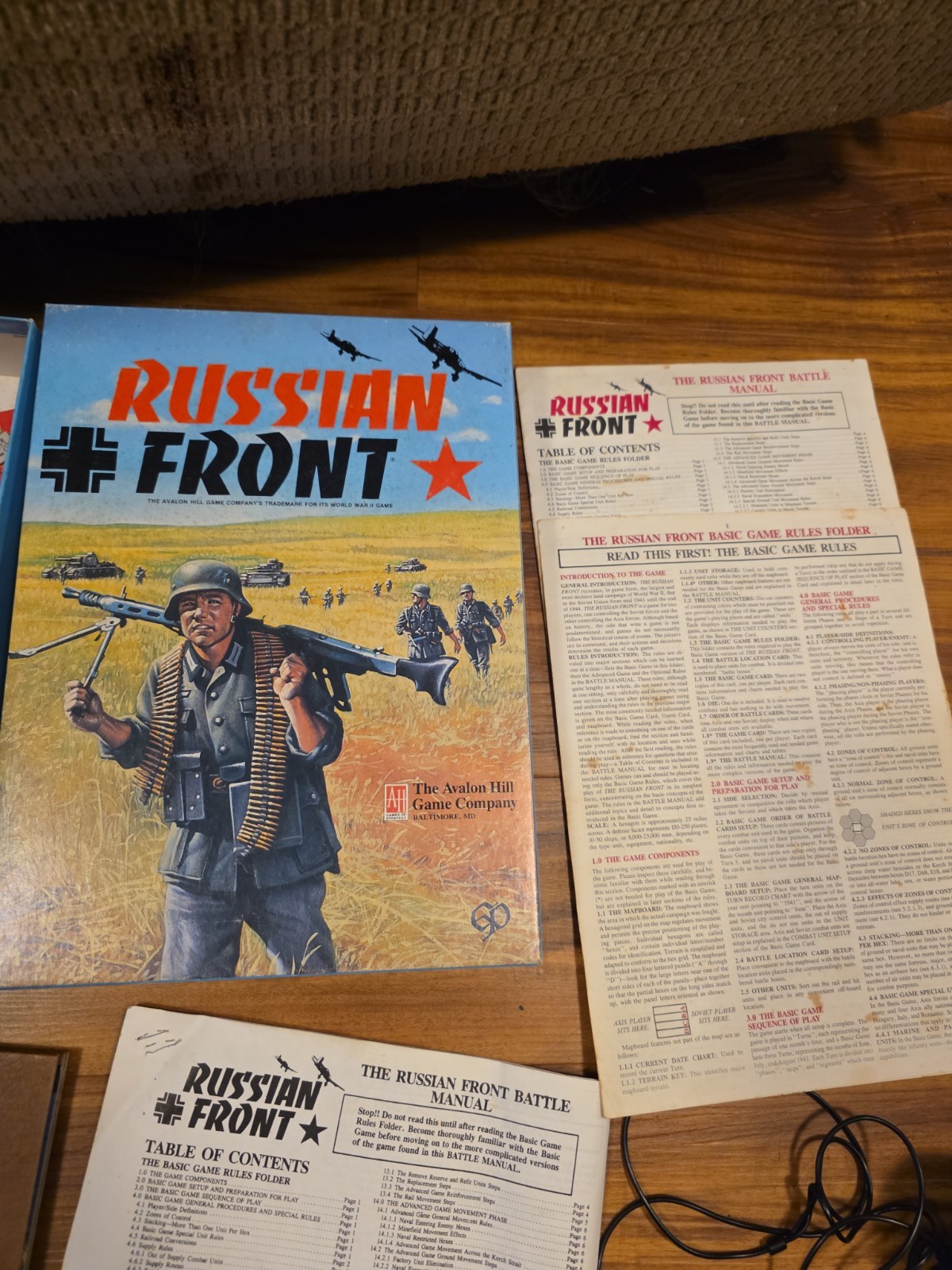Vintage 1985 Russian Front Board Game The Avalon Hill Game Company USA