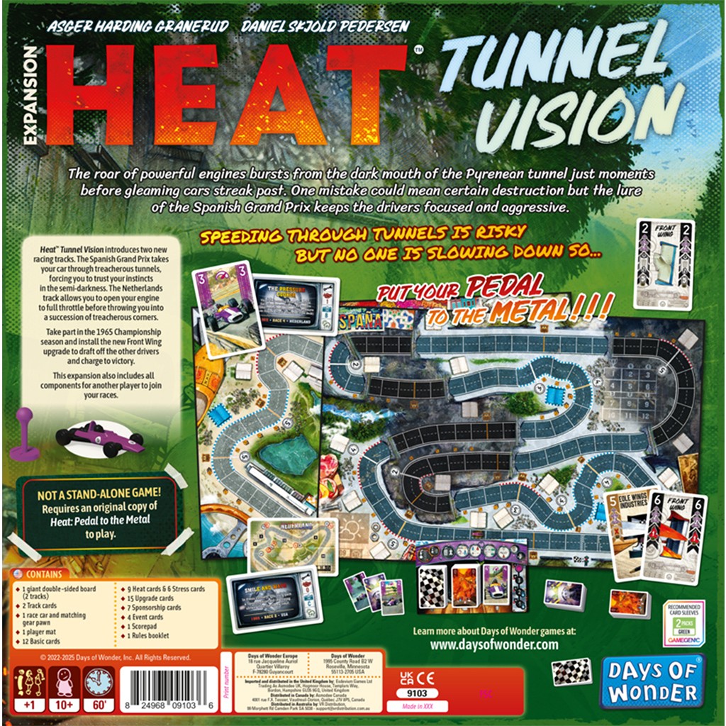 Days of Wonder: Heat: Tunnel Vision Board Game Expansion