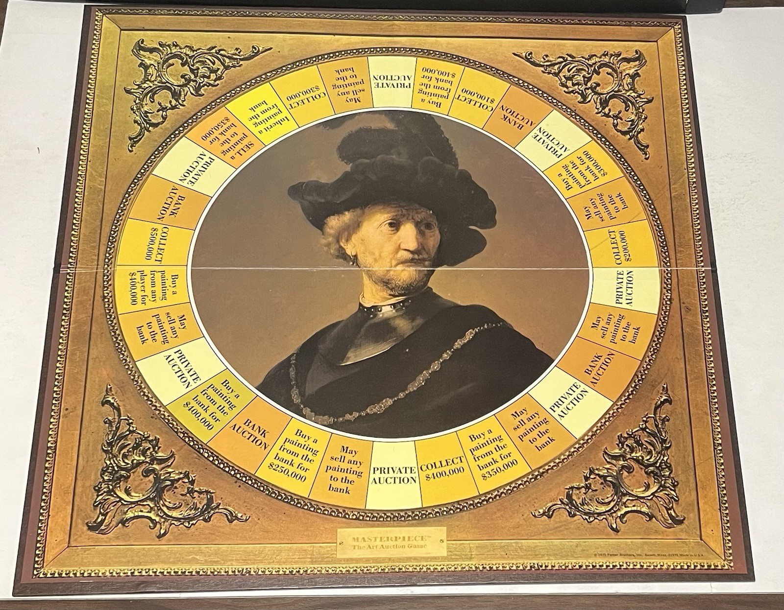 1970 Masterpiece The Art Auction Game Parker Brothers Complete