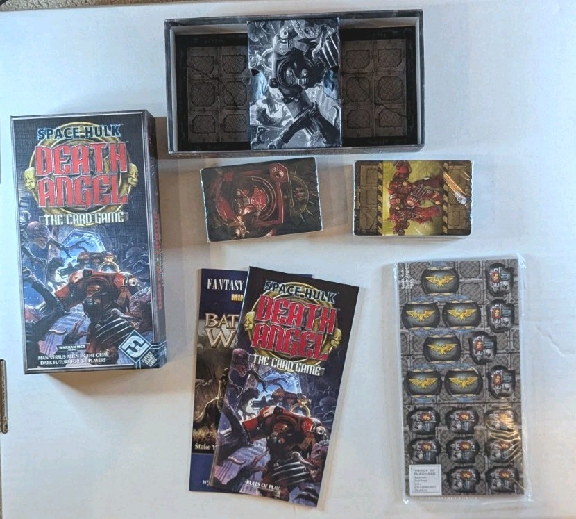 Space Hulk: Death Angel Card Game Fantasy Flight Games 2010 Cards/Pieces Sealed