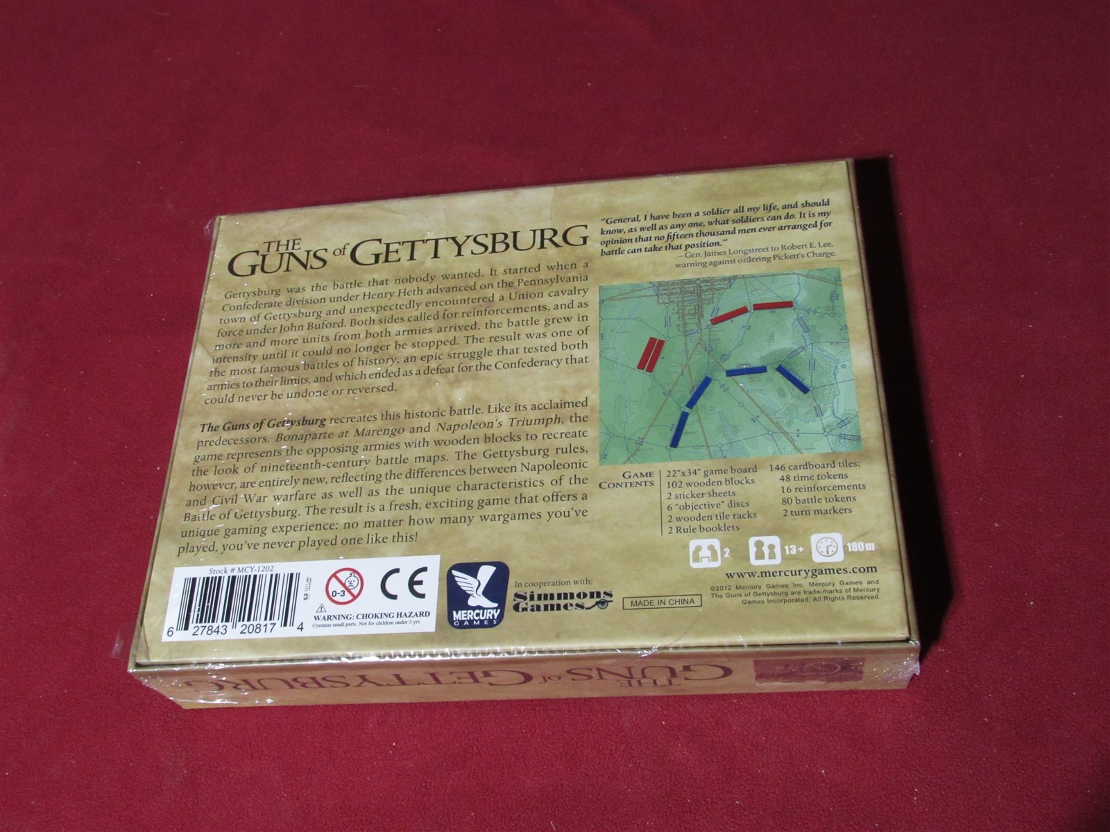 Mercury Games: The Guns of Gettysburg: 150th Anniversary Edition: Sealed
