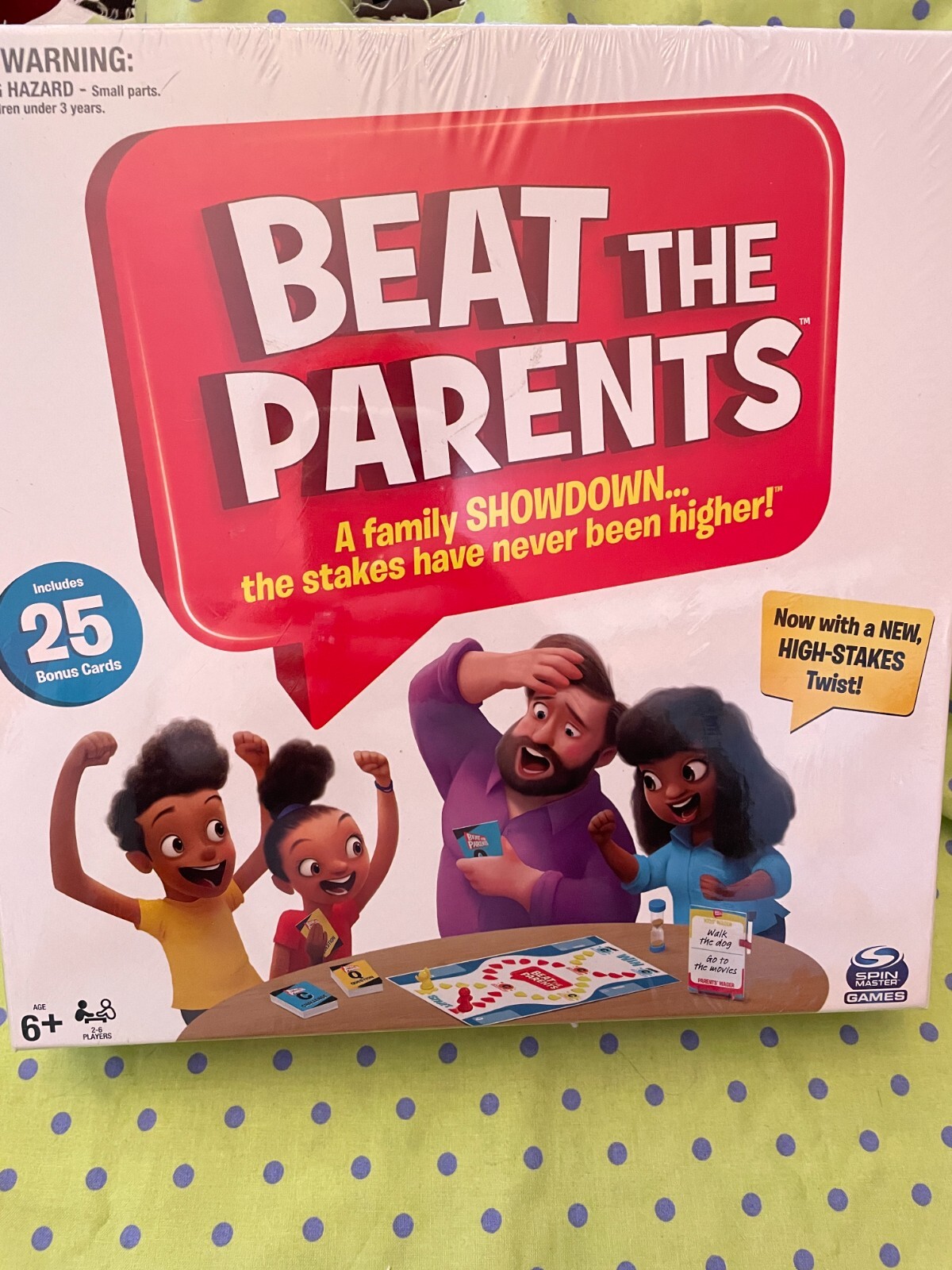 Beat The Parents Classic Family Trivia Game Kids Vs Parents w/25 Bonus Cards NEW
