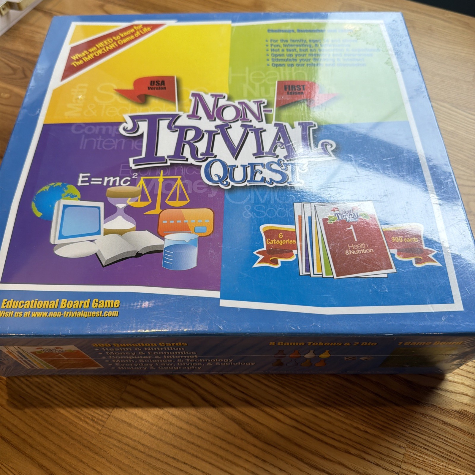 New Sealed Non-Trivial Quest Educational Family Board Game 14 Years-Adult