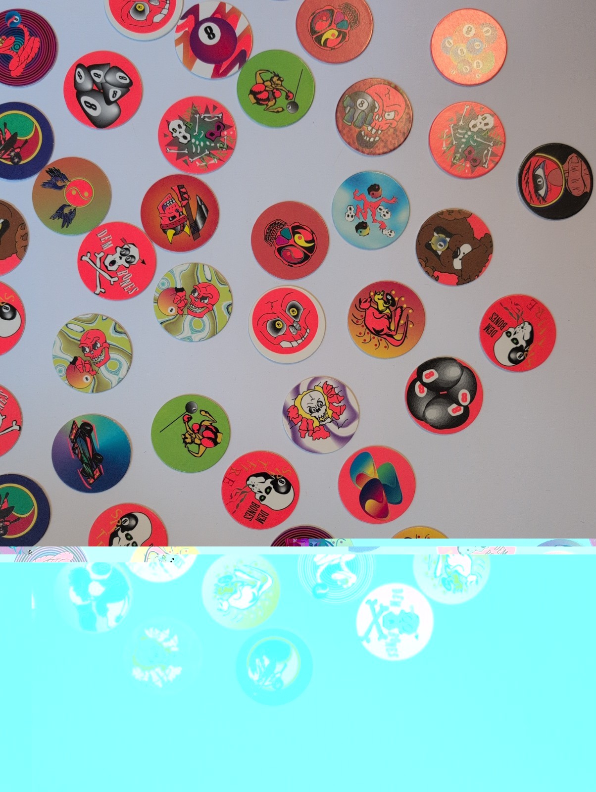 POG/ MILK CAPS SET OF 55 SET SOME DUPLICATES 1990s