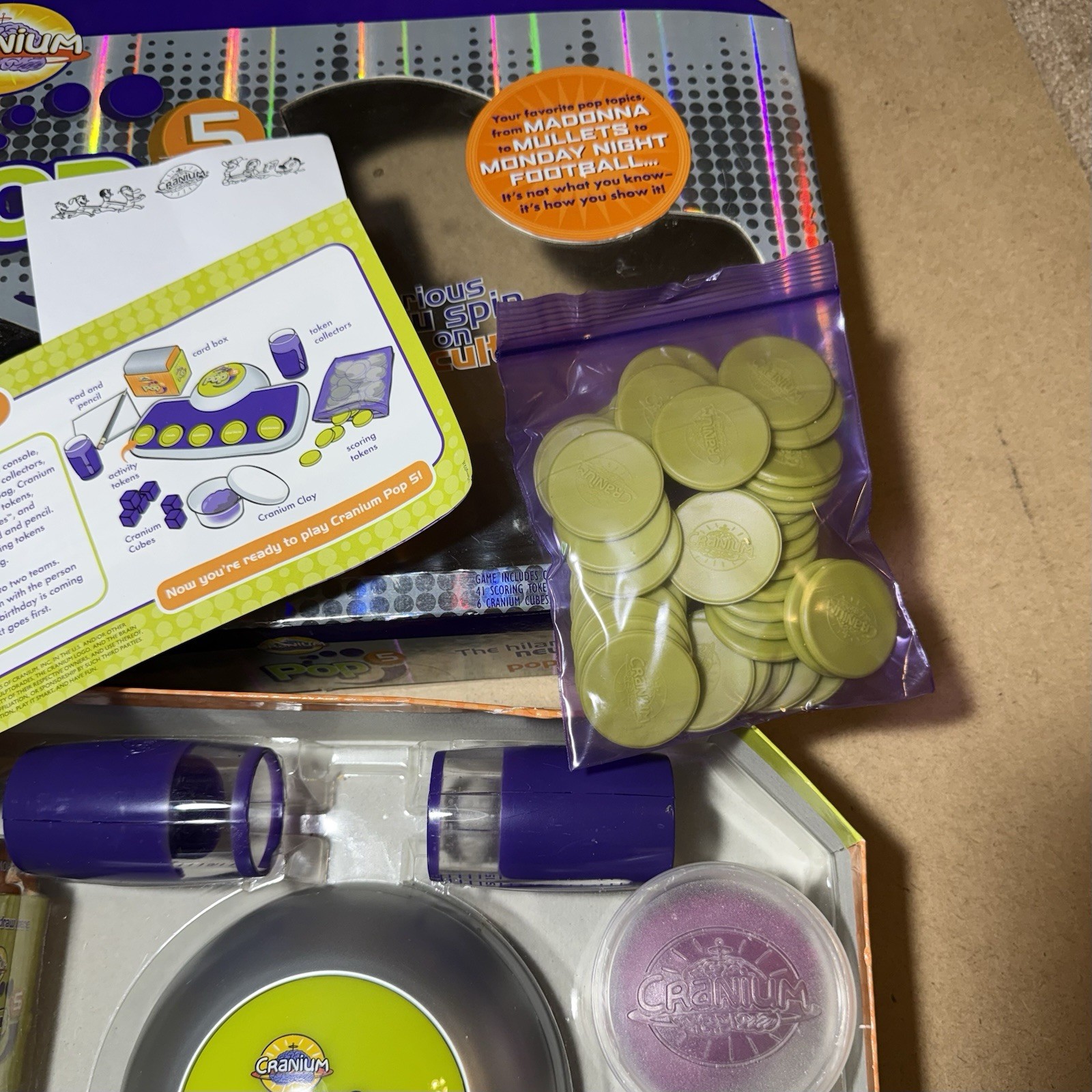 Cranium Pop 5 Adult Pop Culture Trivia Console Board Game ~ Updated Fav Game!