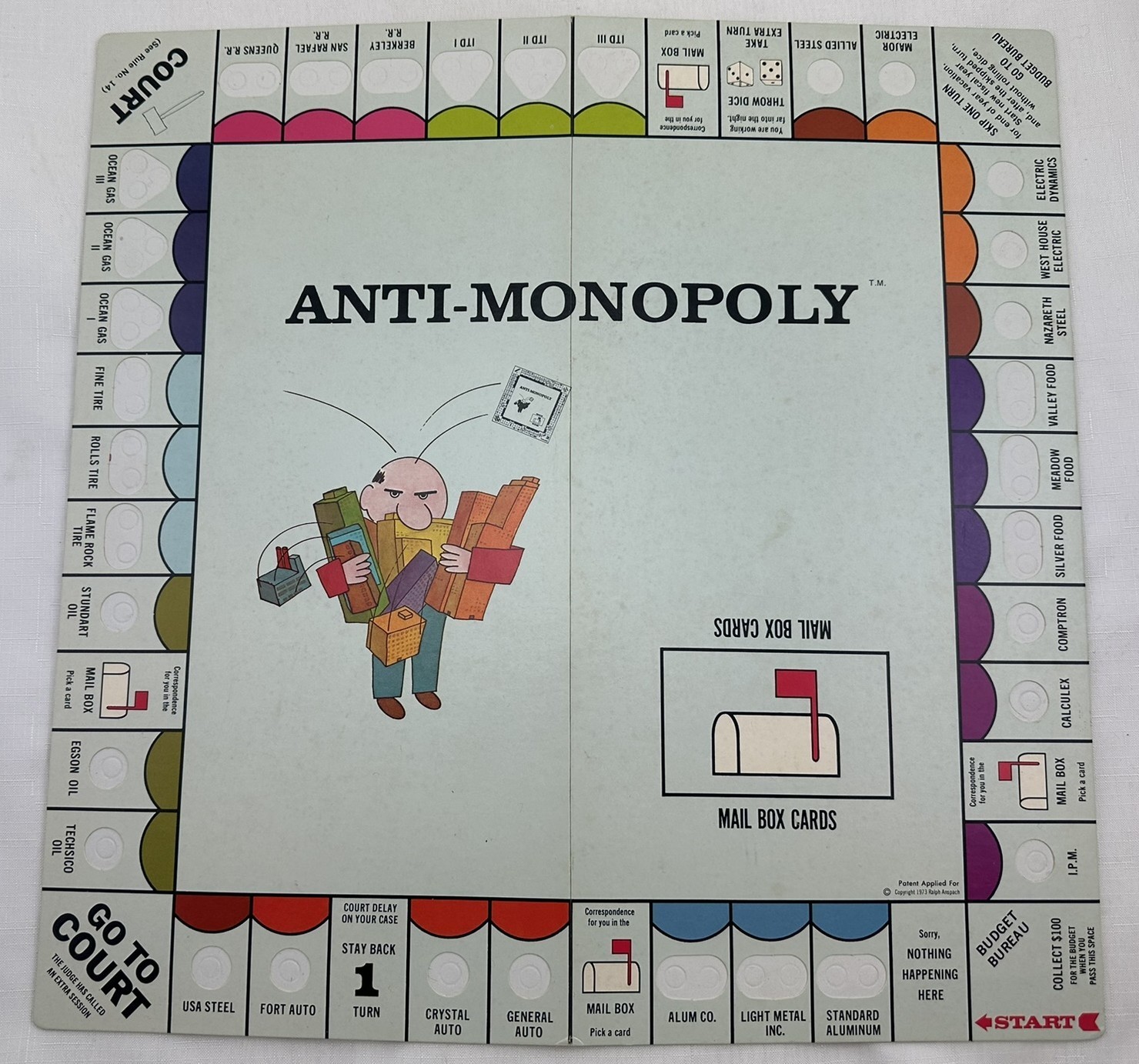 1973 Anti-Monopoly Game by Talicor Complete in Very Good Condition FREE SHIPPING