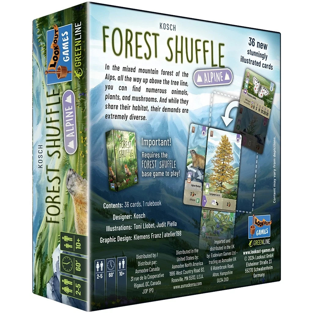 Forest Shuffle Alpine Board Game Expansion By Lookout Games NEW