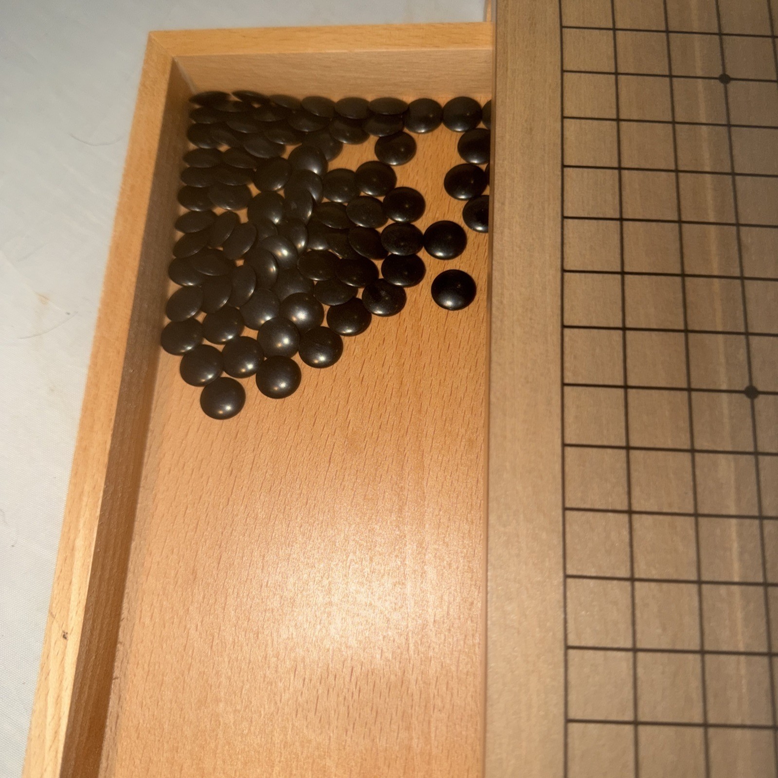 WE Games Wood GO Set with Pull Out Drawers -12 in. No Instructions