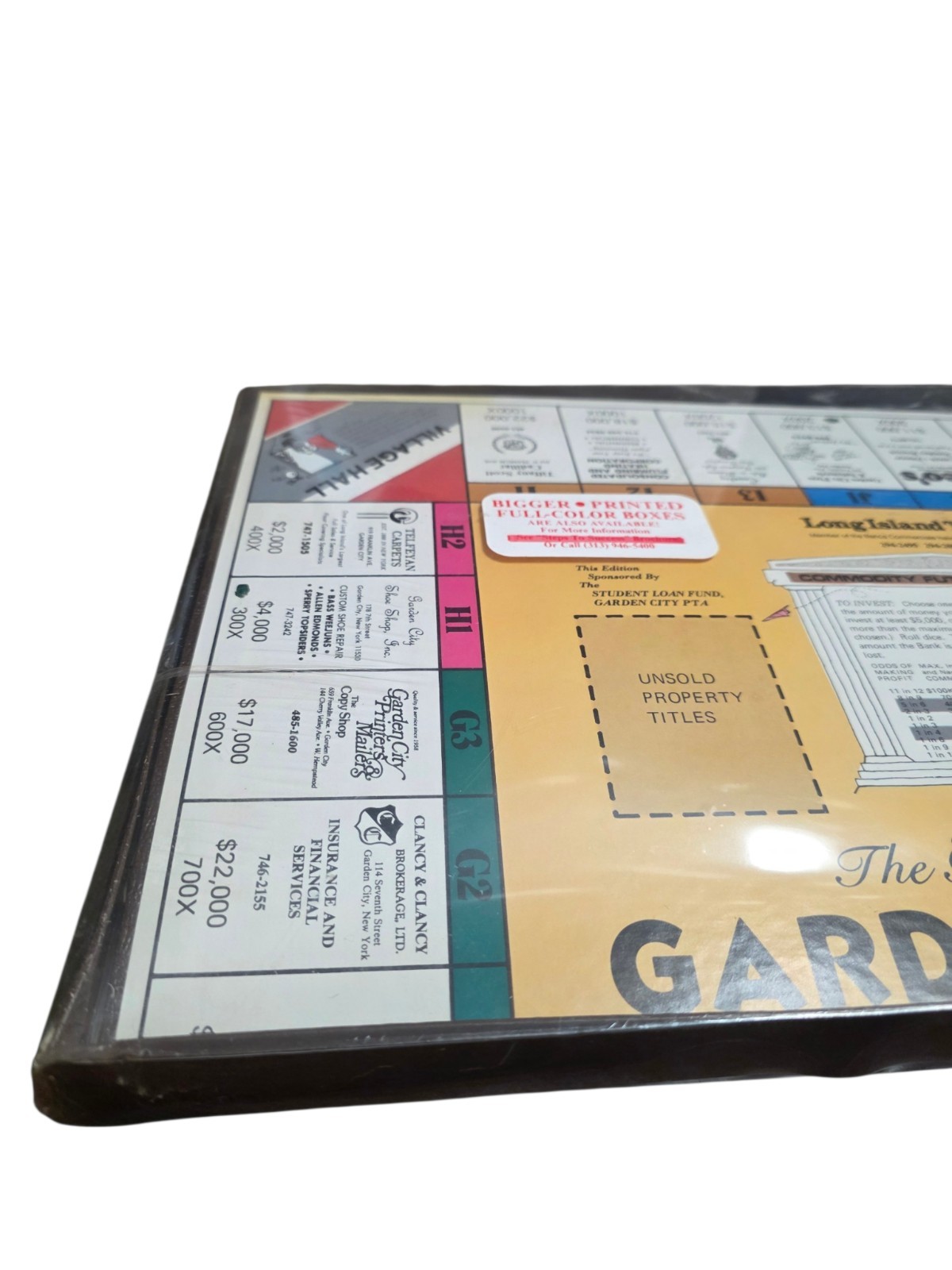Vintage Wheeler Dealer Garden City Board Game Sealed Long Island NY Very Rare!