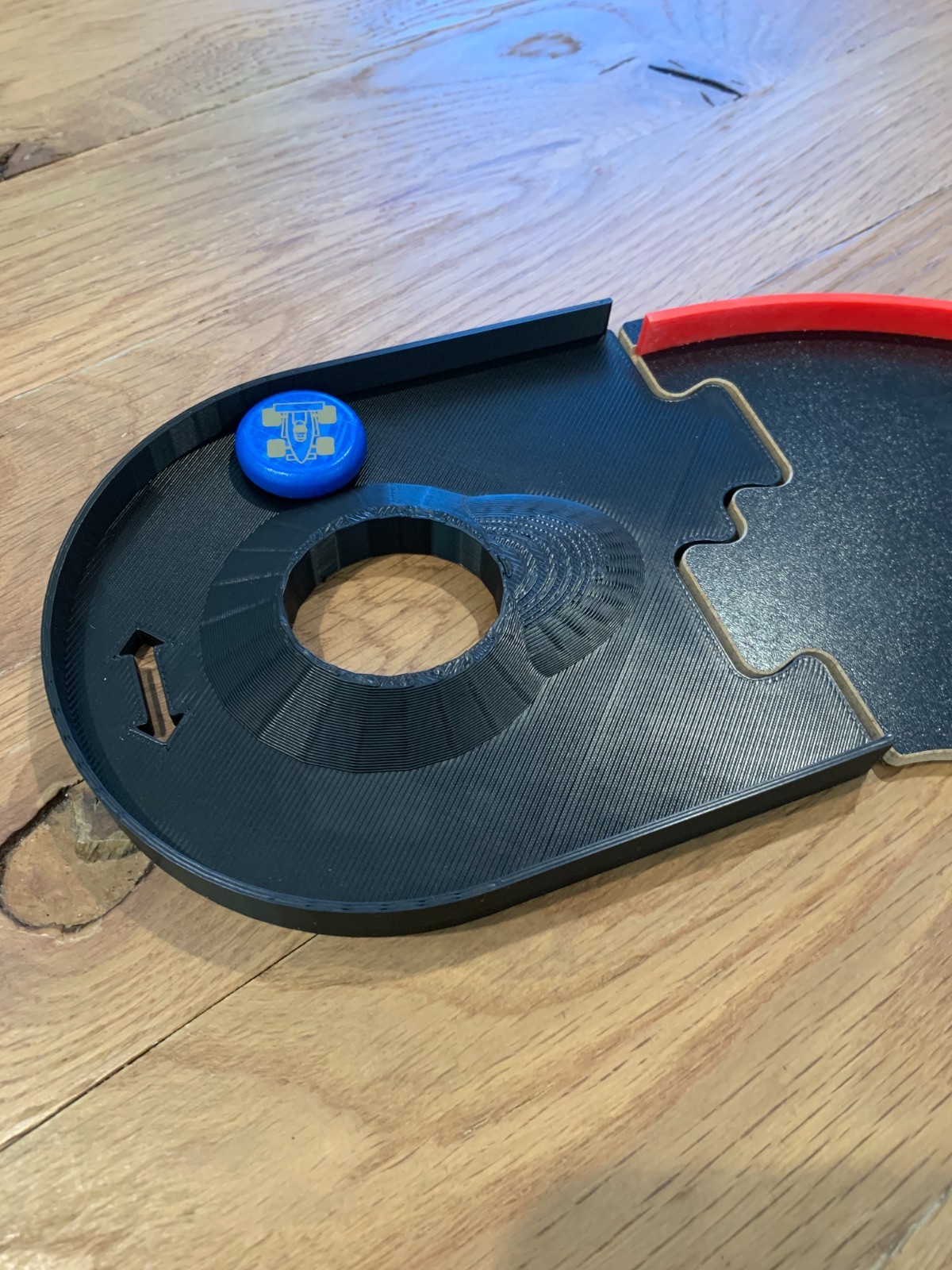 Custom PitchCar Extension Checkpoint Hairpin with Hill Pitch Car Board Game