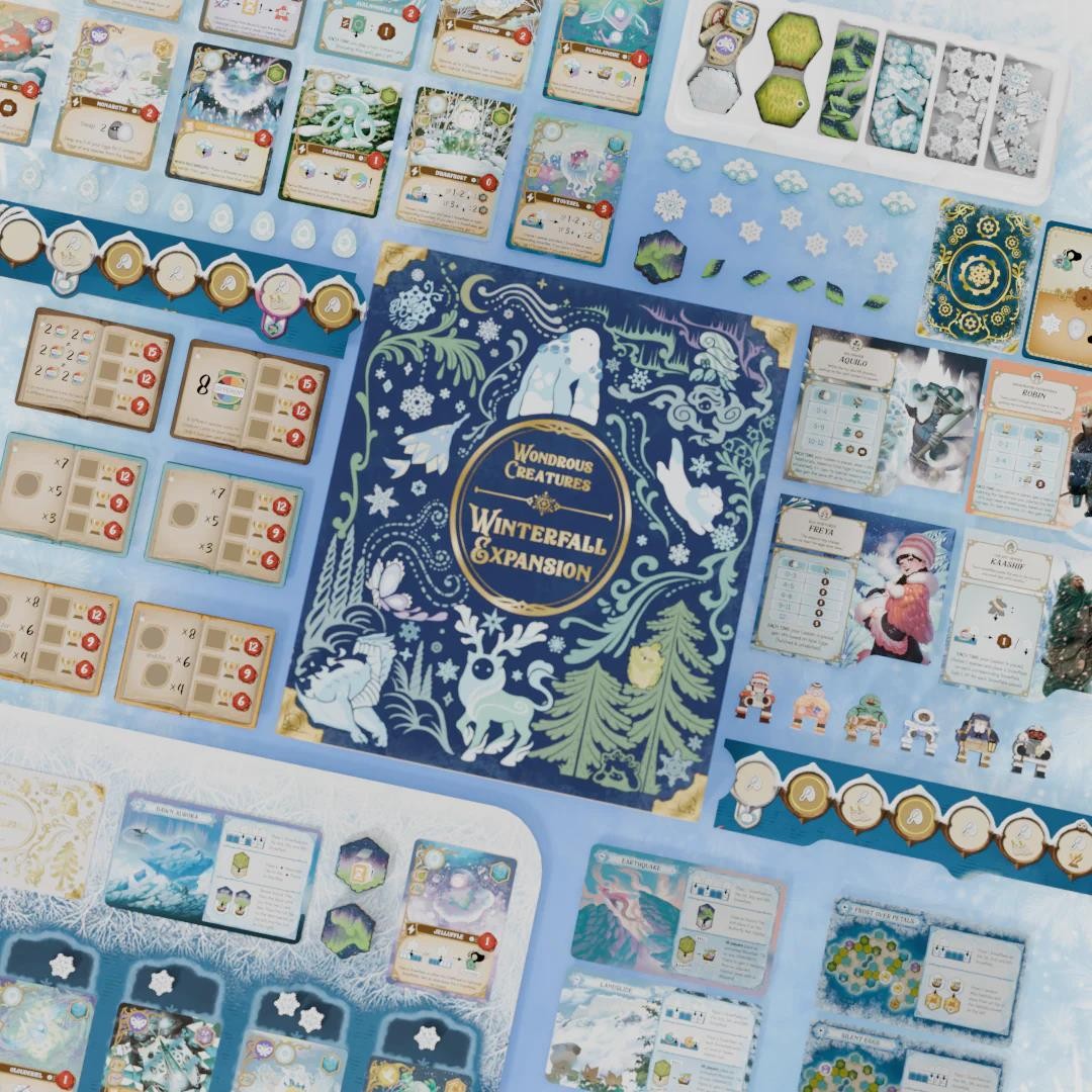Wondrous Creatures: Winterfall Expansion + Promo Keychain by Bad Comet – SEALED
