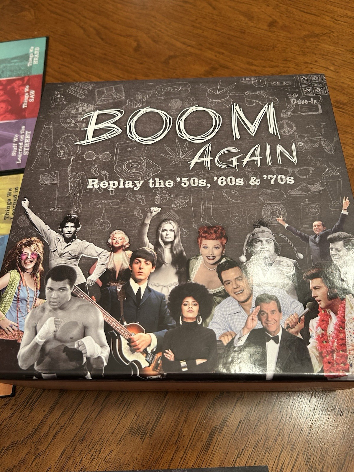 Boom Again Replay 50s, 60s, & 70s Board Game Music & Pop Culture New Open Box