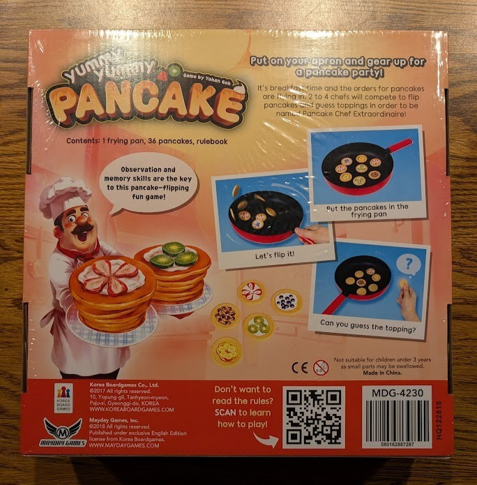 Yummy Yummy Pancakes NEW SEALED board game + promo Pancake Tokens, Mayday Games