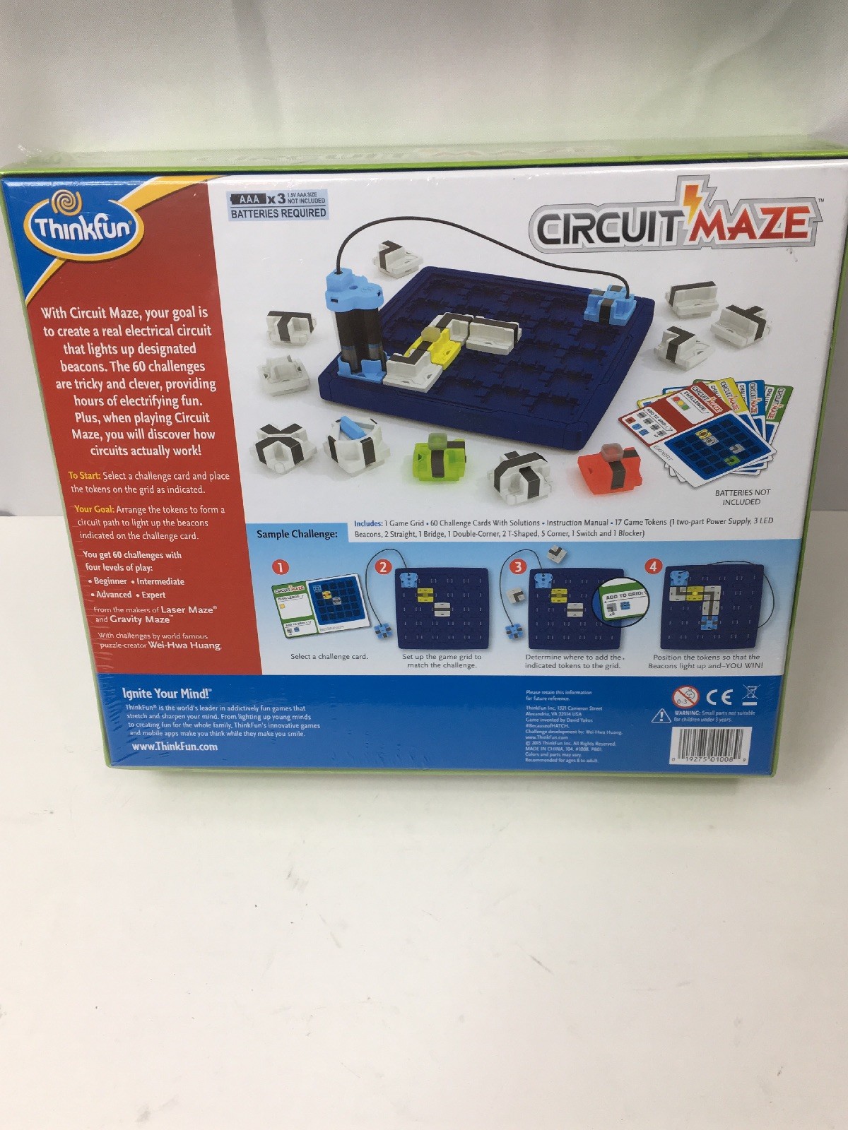 Thinkfun Circuit Maze Electric Current Logic Game Ignite Your Mind! New Sealed!