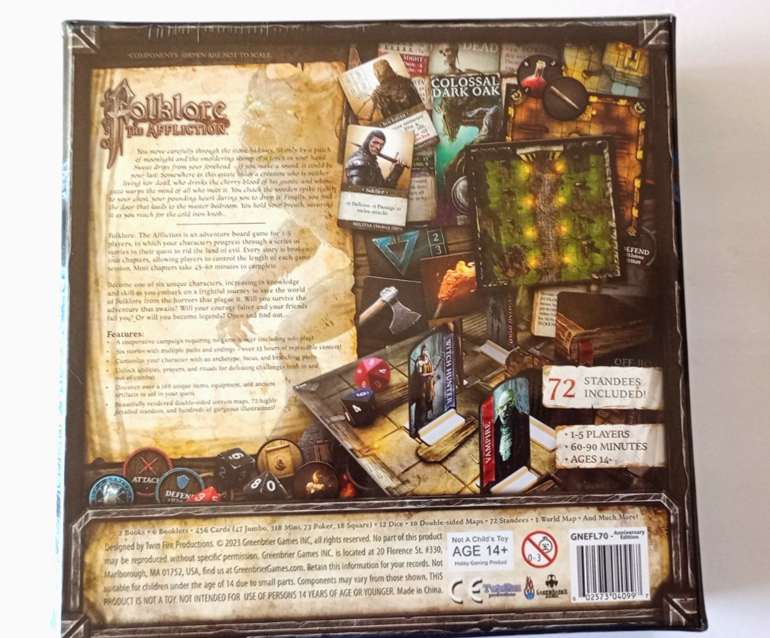 Greenbrier Games Folklore: The Affliction (Anniversary Edition) Board Game New