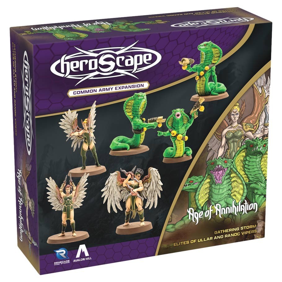 Heroscape Elites of Ullar and Ranoc Vipers Army Expansion Renegade Games